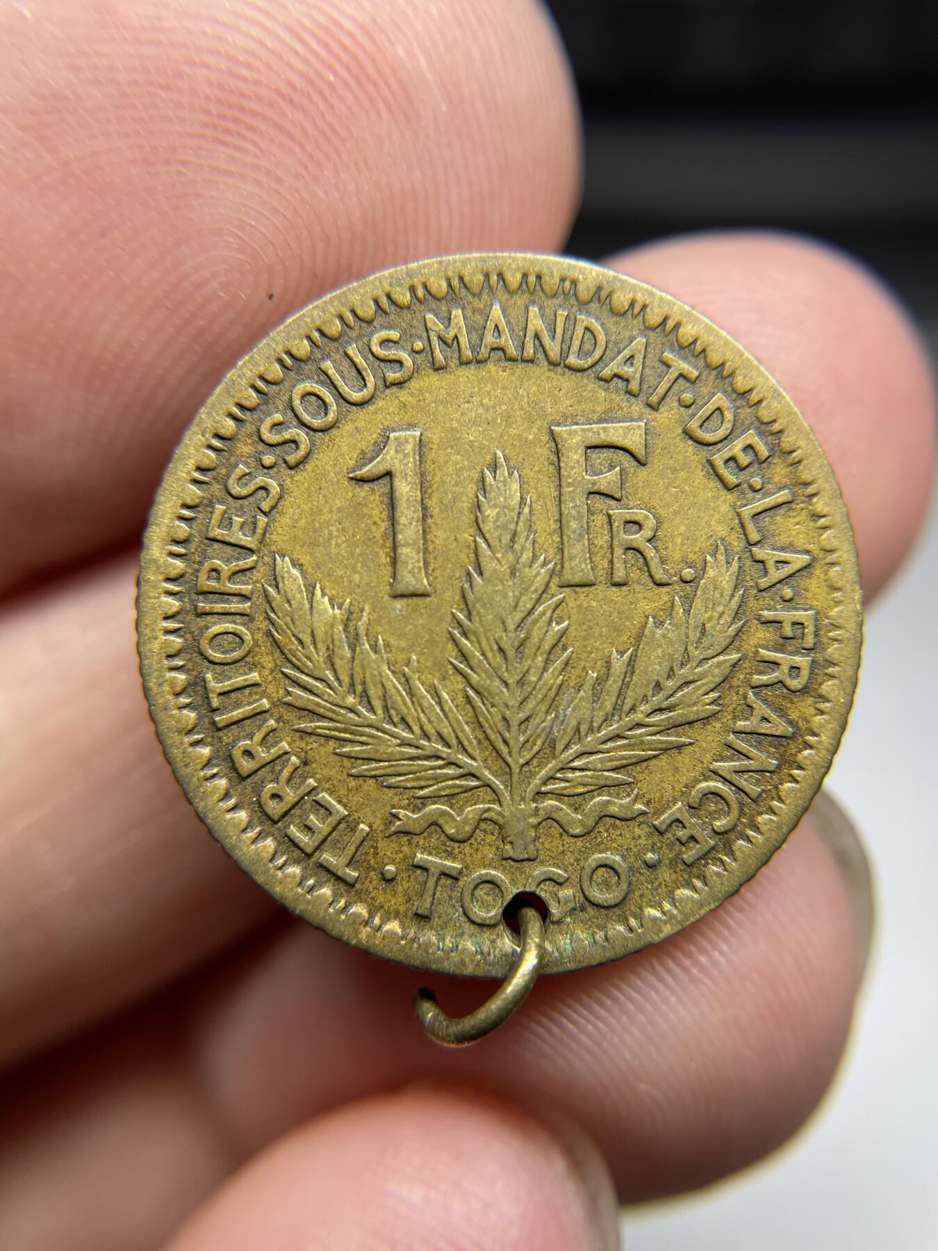 2024年集古藏今外币拍卖第七期-第3场—（总第63拍） 1924年法属多哥1法郎