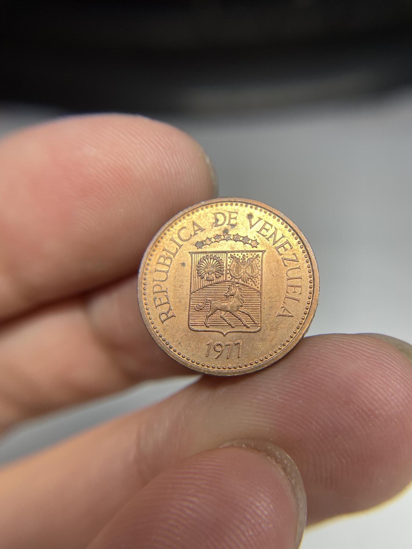 2024年集古藏今外币拍卖第七期-第3场—（总第63拍） 1977年委内瑞拉5分