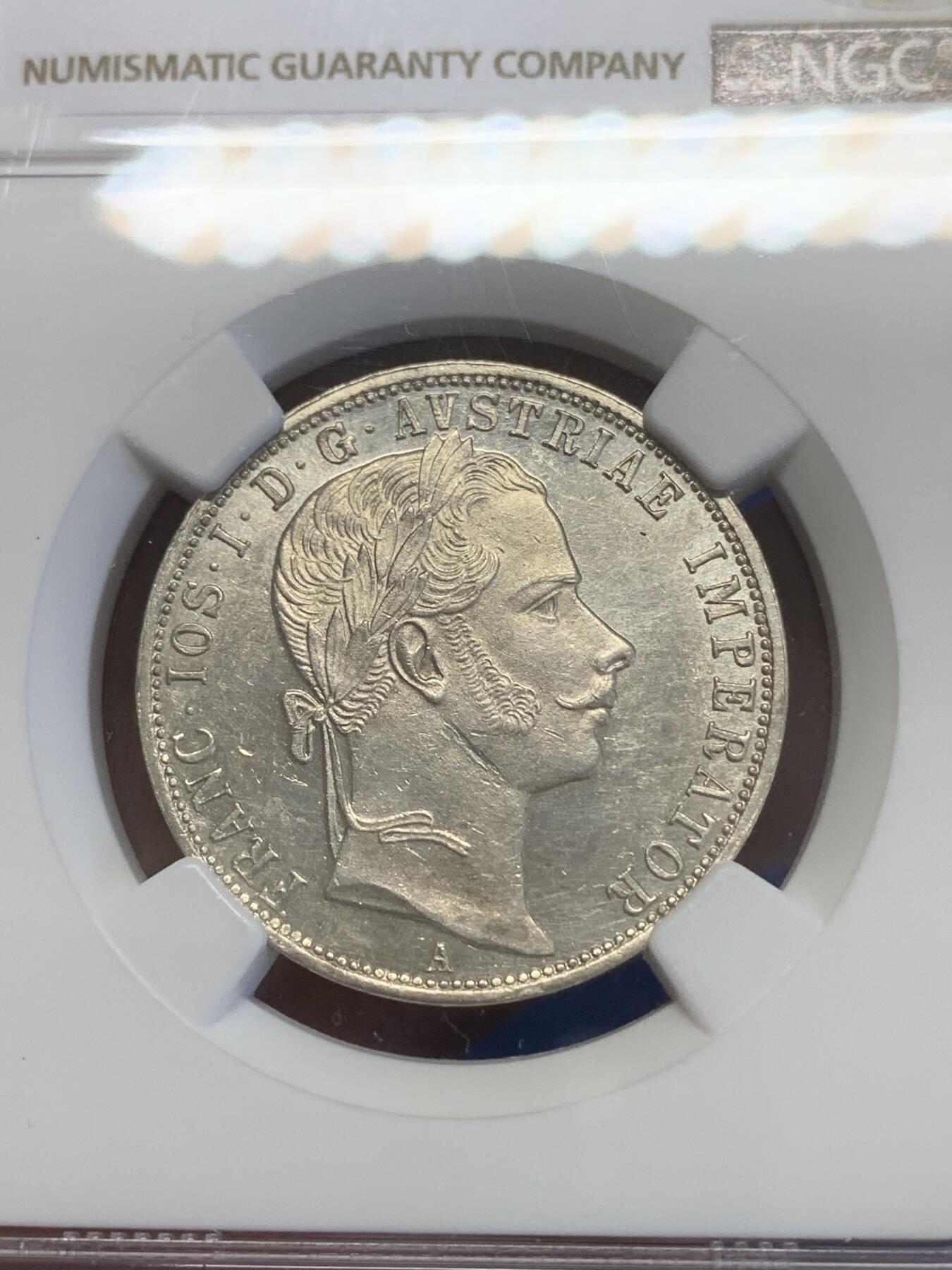 《竞宝斋》第269场- 周日，周一，周二  3场连拍 （全场包邮） NGC UNCD 奥地利1859年早期佛罗林银币