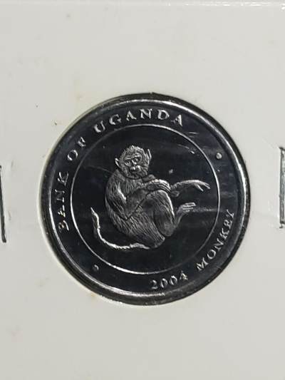 世界各国普币捡漏专场(第七场) - 乌干达2004年猴年生肖纪念套币五枚