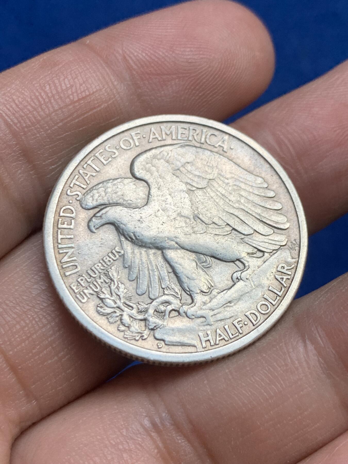 《竞宝斋》第269场- 周日，周一，周二  3场连拍 （全场包邮） 美国1941年半美元银币