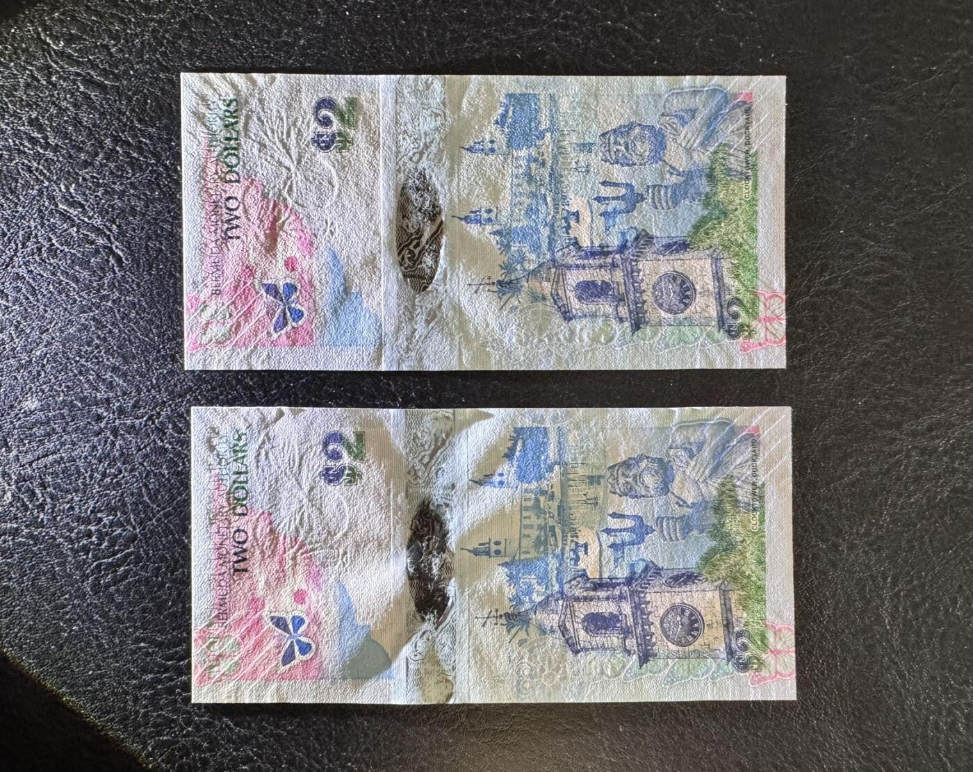 收藏联盟Quantum Auction 第347期拍卖  百慕大群岛2009年2元A/1冠 品相全新UNC 号码无4