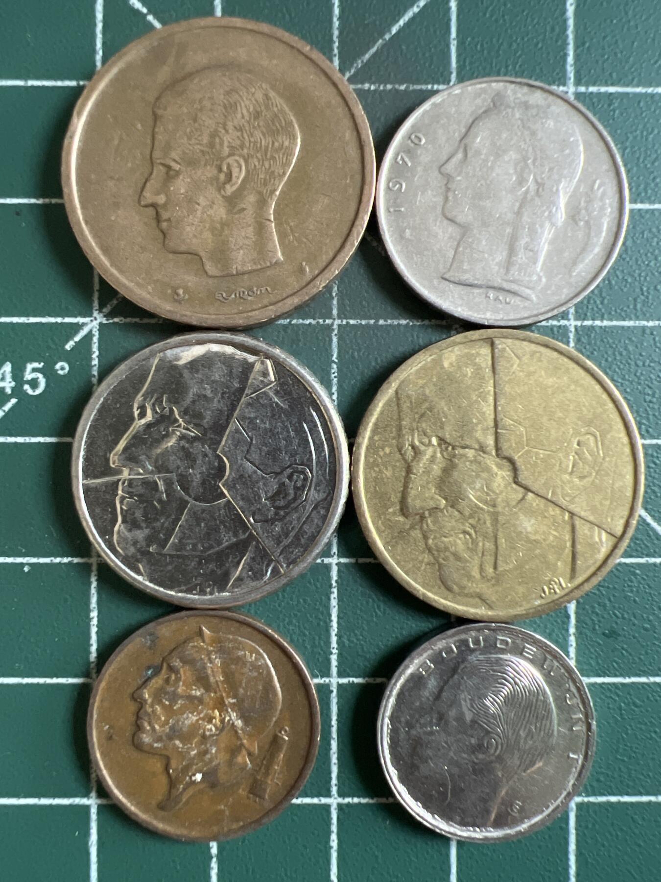 第607期 硬币专场 （无押金，捡漏，全场50包邮，偏远地区除外，接收代拍业务） 比利时一套6枚