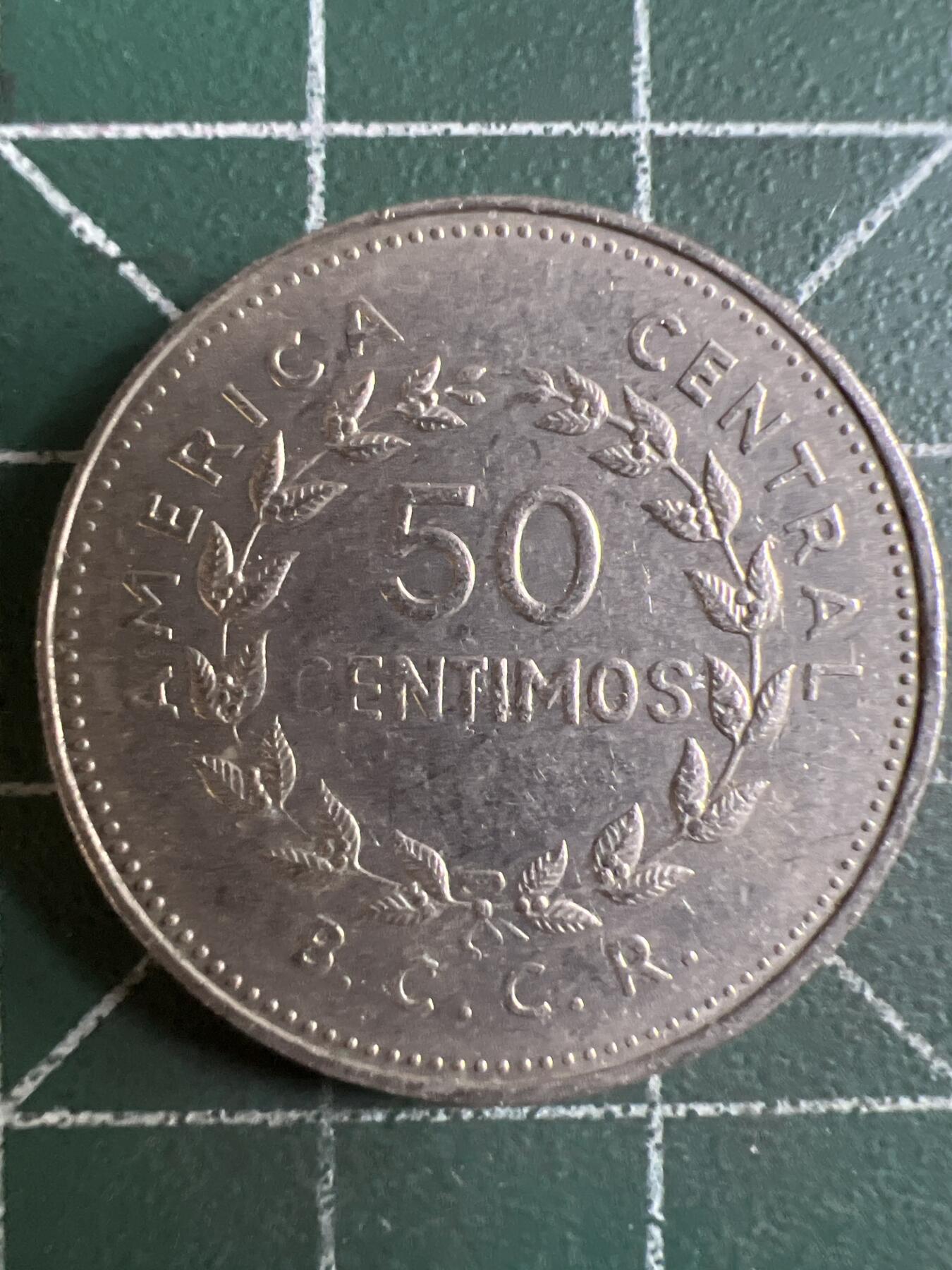 第607期 硬币专场 （无押金，捡漏，全场50包邮，偏远地区除外，接收代拍业务） 哥斯达黎加50分  1978年