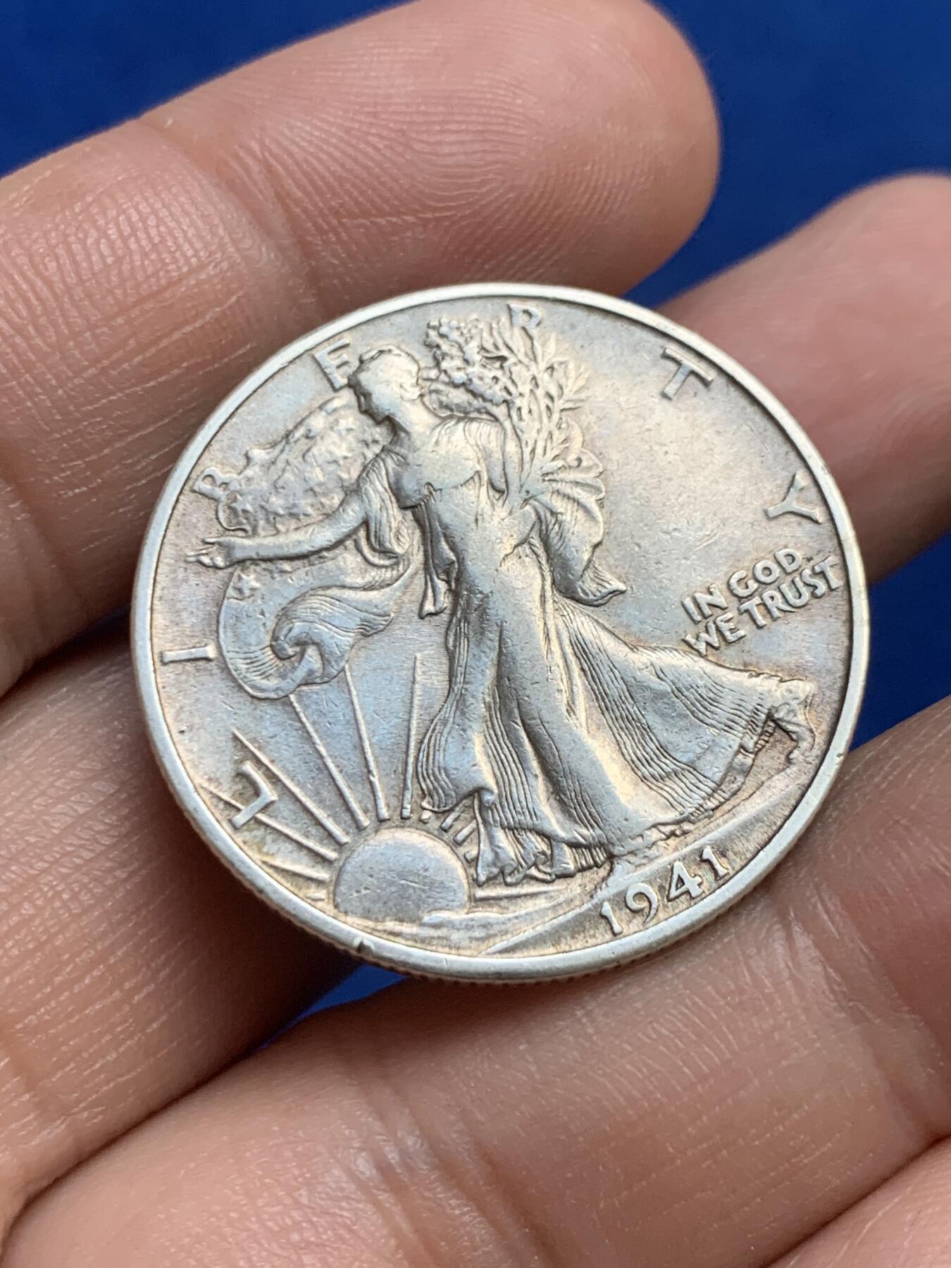 《竞宝斋》第269场- 周日，周一，周二  3场连拍 （全场包邮） 美国1941年半美元银币