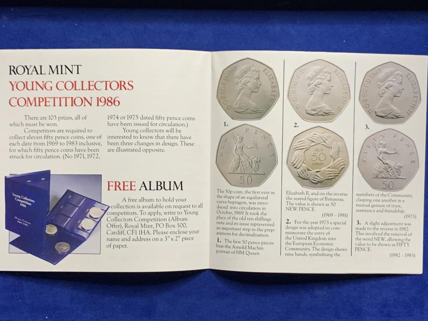 《竞宝斋》第269场- 周日，周一，周二  3场连拍 （全场包邮） 英国1986年8枚装硬币套装 含英联邦运动会2英镑 性价比最高的年份之一