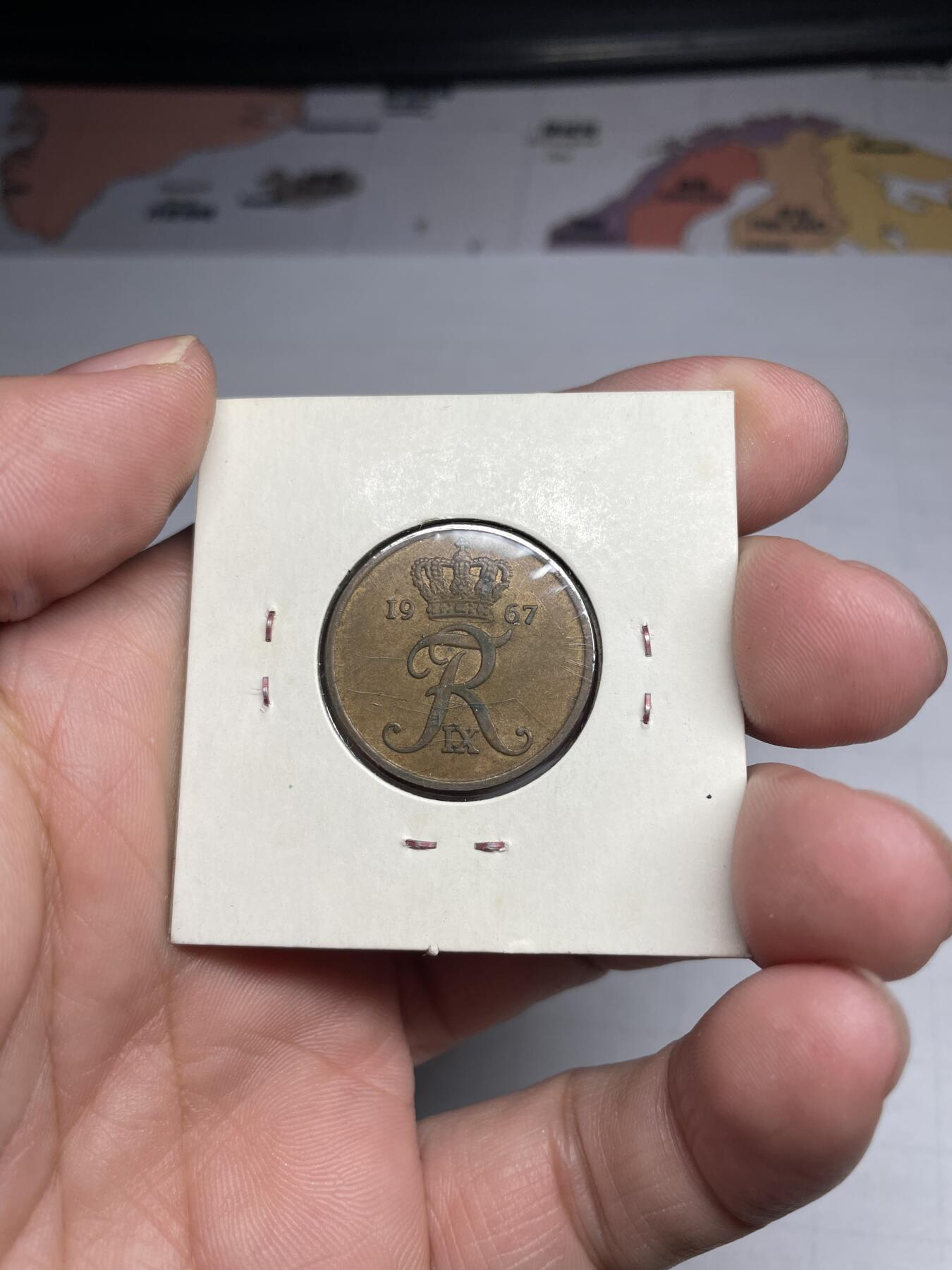 2024年集古藏今外币拍卖第七期-第3场—（总第63拍） 1967年丹麦5欧尔