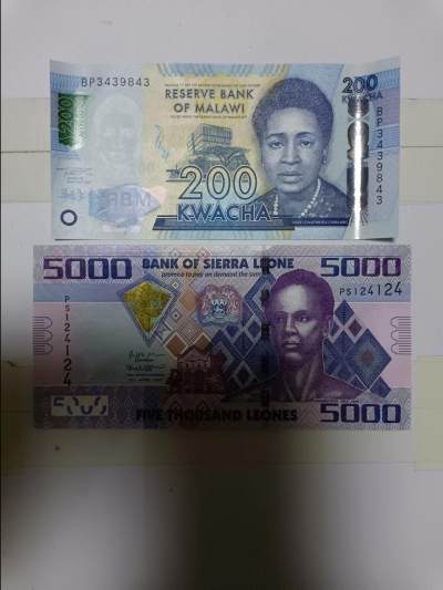 【20230523】非全新纸币第138场 - 非洲国家2张纸币
