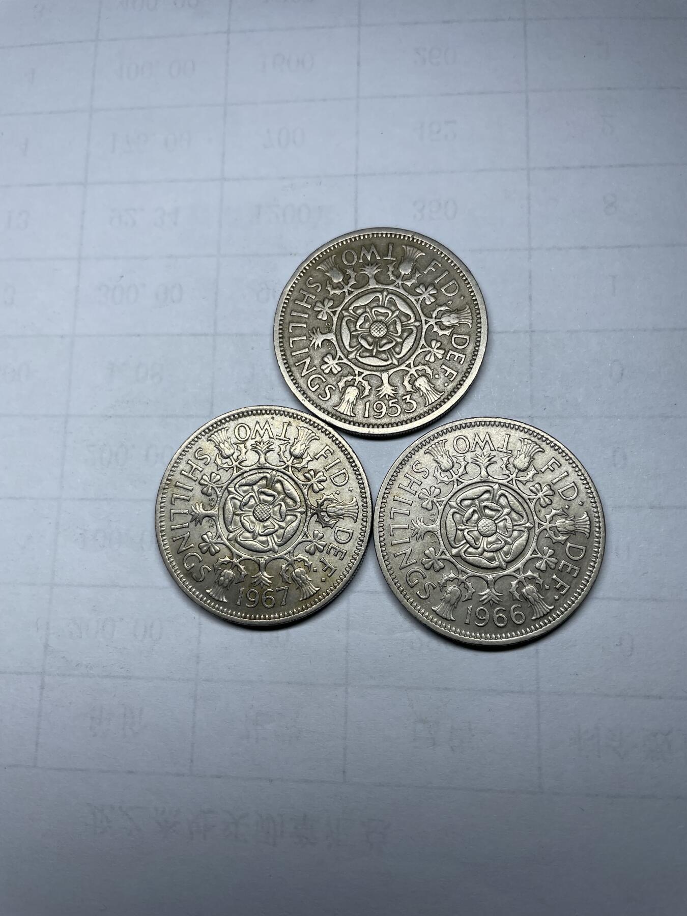 2024年集古藏今外币拍卖第七期-第3场—（总第63拍） 英国2先令3枚