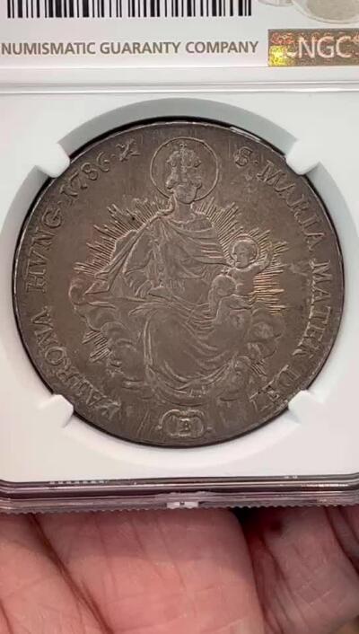 NGC-AUD 1786匈牙利圣母泰勒大银币
