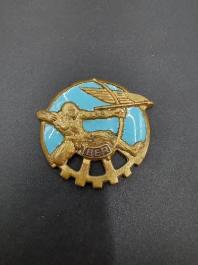 老王徽章第四十期 - 法国空军训练中心证章  背杆损坏