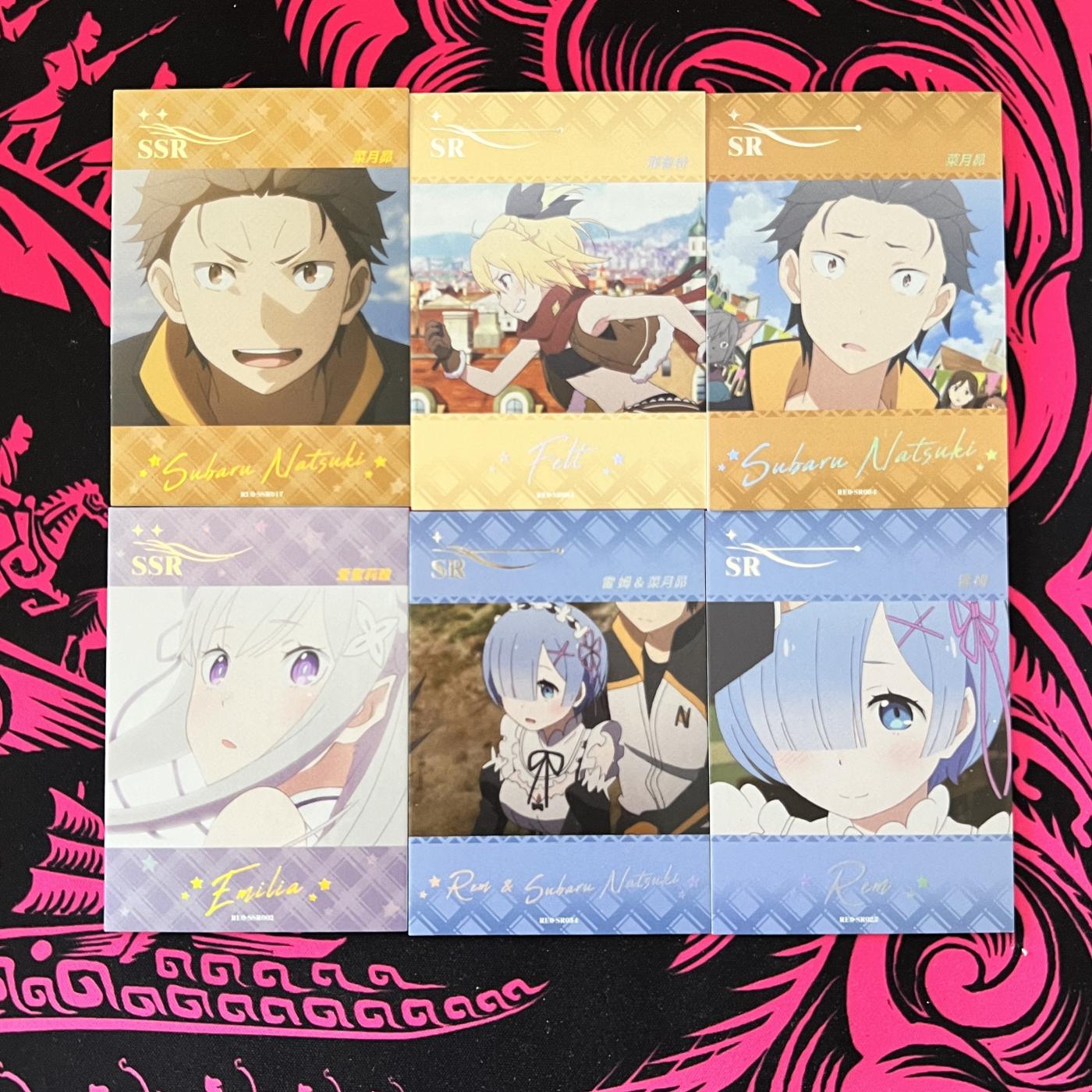 锦色铺子的卡拍 第二十二期   Card.fun 从零开始的异世界生活SSR 2张\SR 4张