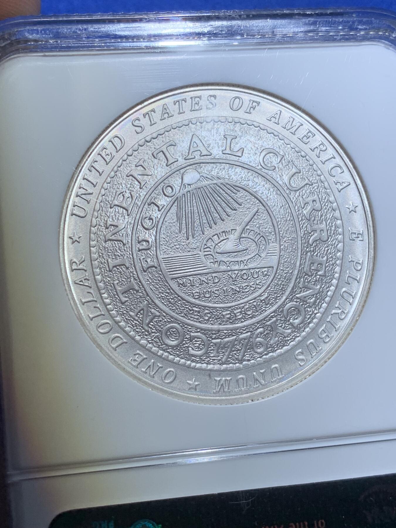 《竞宝斋》第269场- 周日，周一，周二  3场连拍 （全场包邮） NGC MS70 美国2006年富兰克林诞生300周年1美元磨砂银币 2008年度克劳斯世界硬币大奖赛之年度最佳历史意义银币 900银