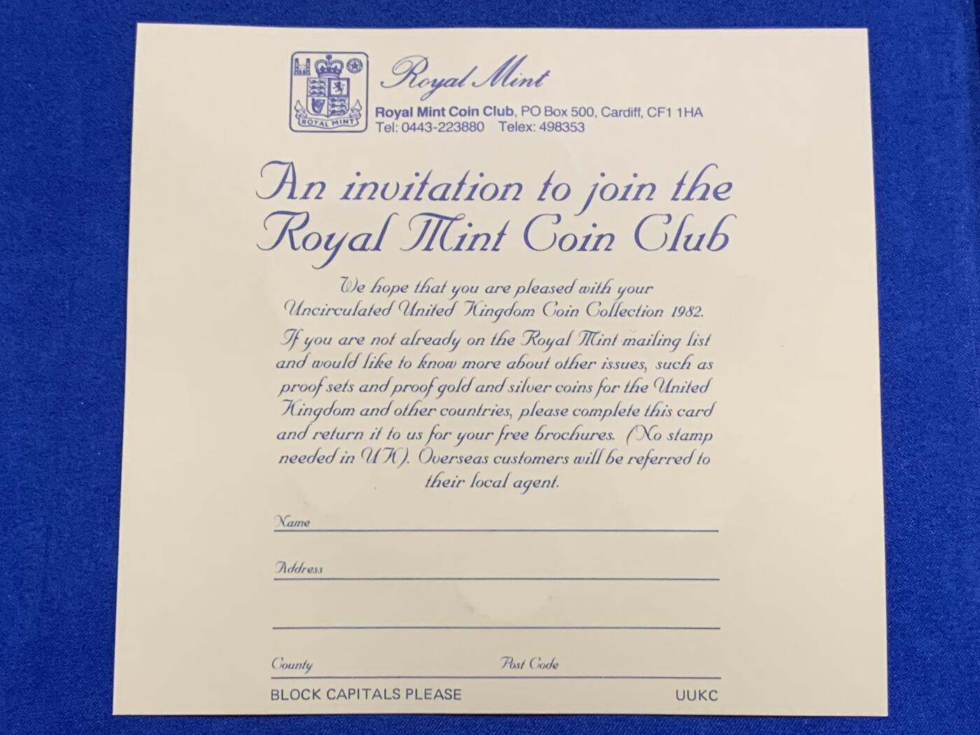 《竞宝斋》第269场- 周日，周一，周二  3场连拍 （全场包邮） 英国1982年硬币套装 7枚装 20便士首发年份 青年女王头像