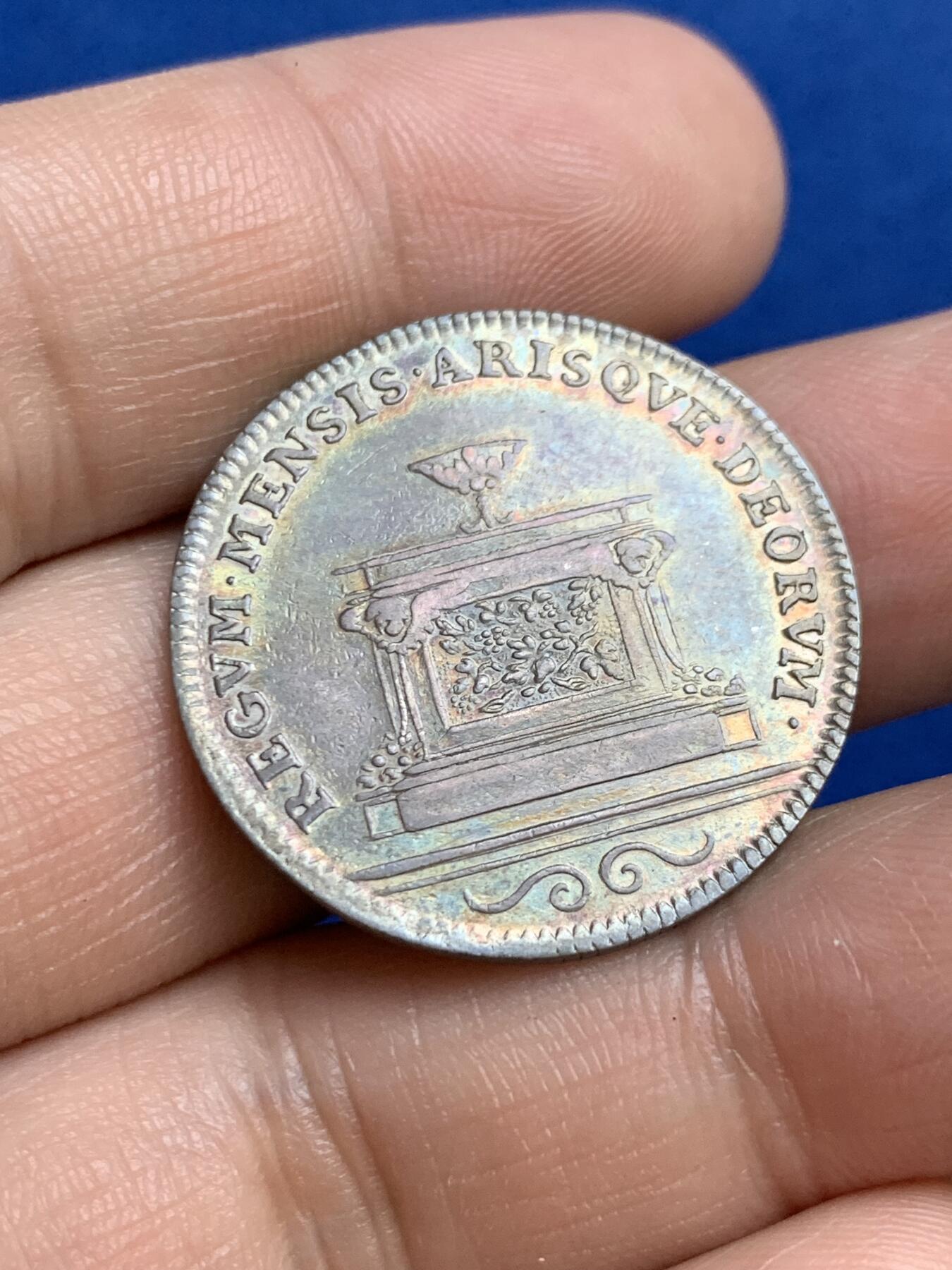 《竞宝斋》第271场-八角与章专场 周日，周一，周二  3场连拍 （全场包邮） 法国酒商公司银质jeton，7.37g，28.7mm