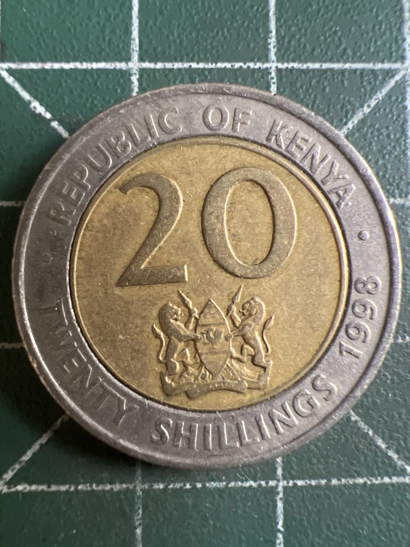 第662期 硬币场 （无押金，捡漏，全场50包邮，偏远地区除外，接收代拍业务，本店十天发一次货） 肯尼亚20先令