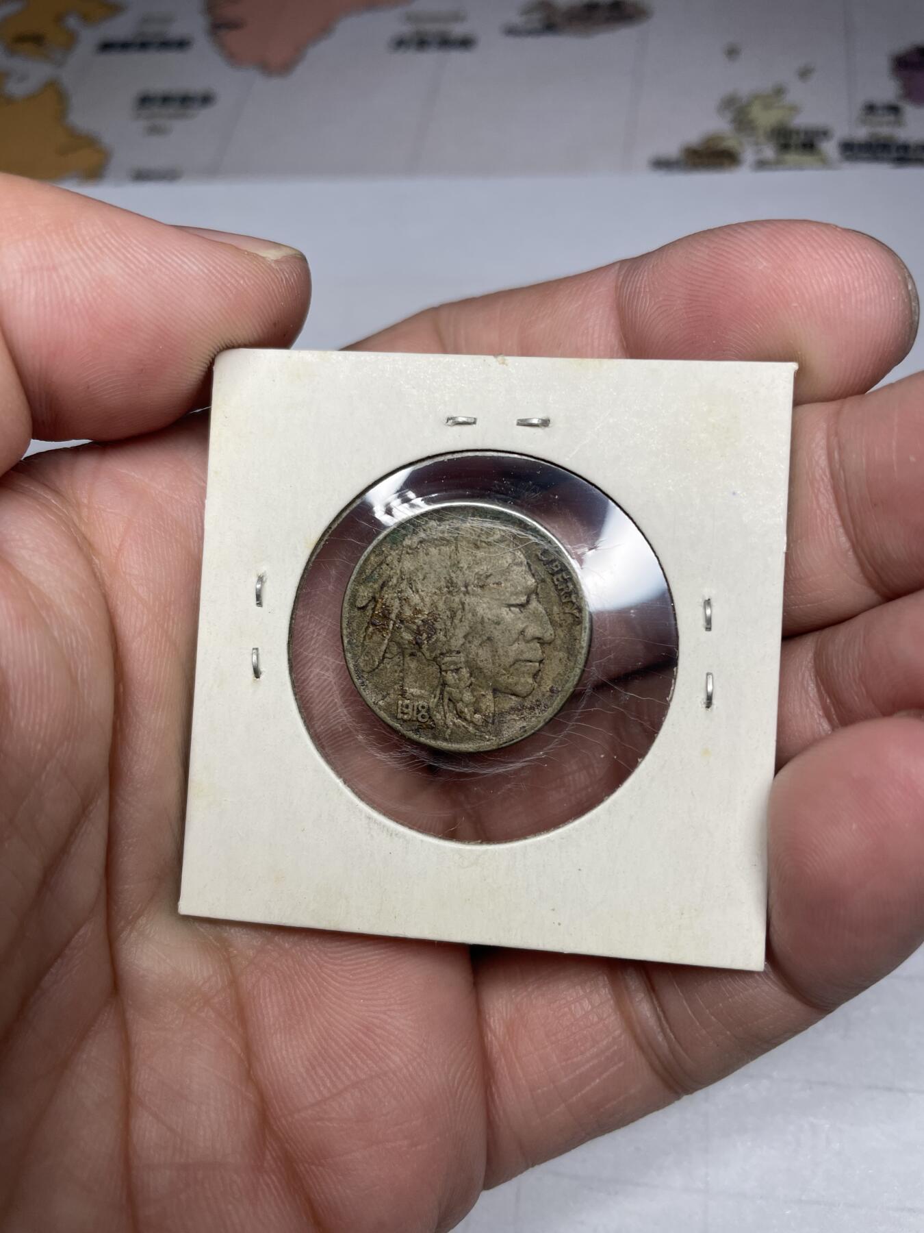 2024年集古藏今外币拍卖第七期-第3场—（总第63拍） 1918年美国5分野牛