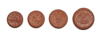 凡希社世界钱币微拍第二百六十九期 - 1921德国萨克森陶土币四枚套