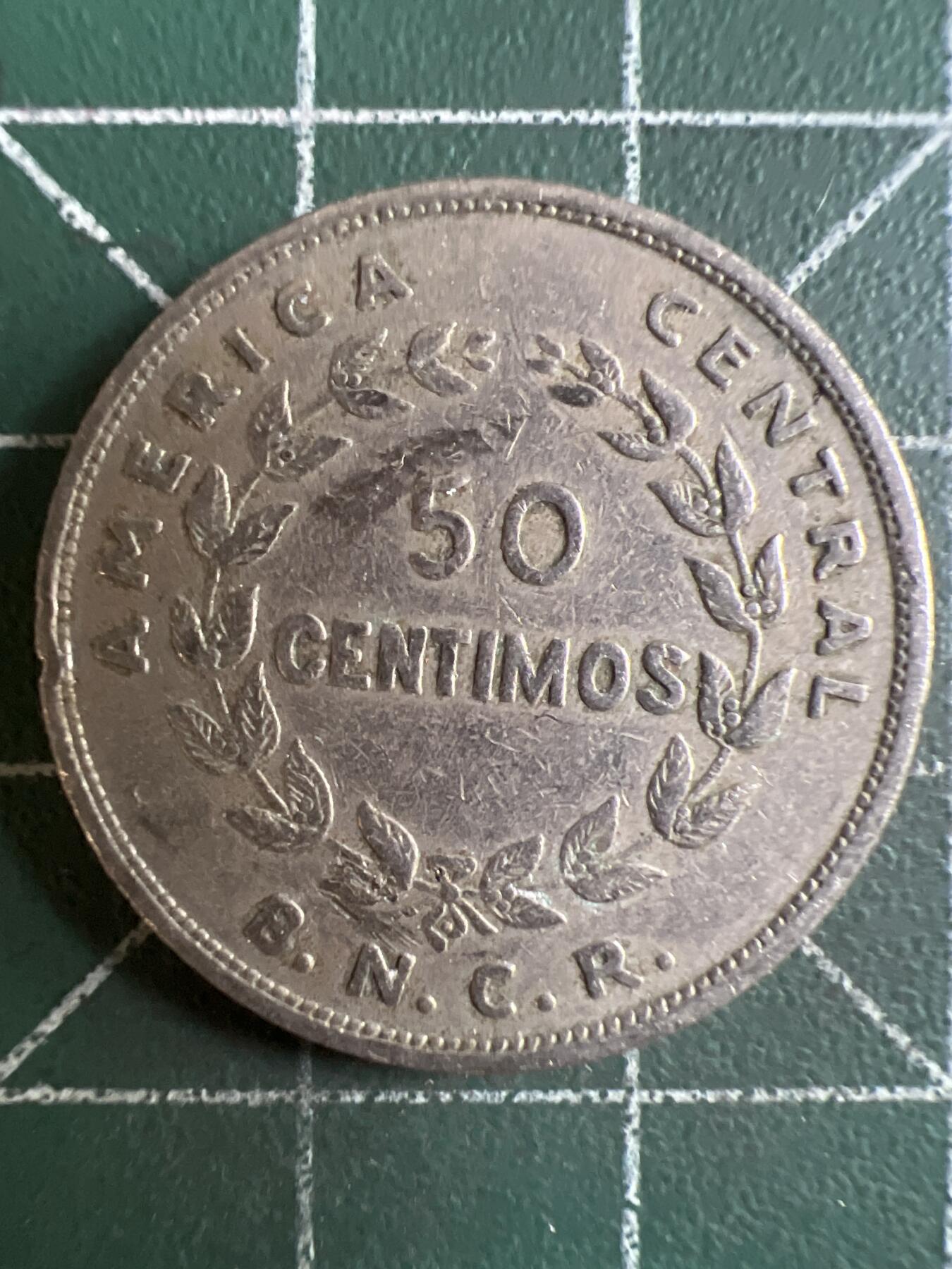 第662期 硬币场 （无押金，捡漏，全场50包邮，偏远地区除外，接收代拍业务，本店十天发一次货） 哥斯达黎加50分  1948年