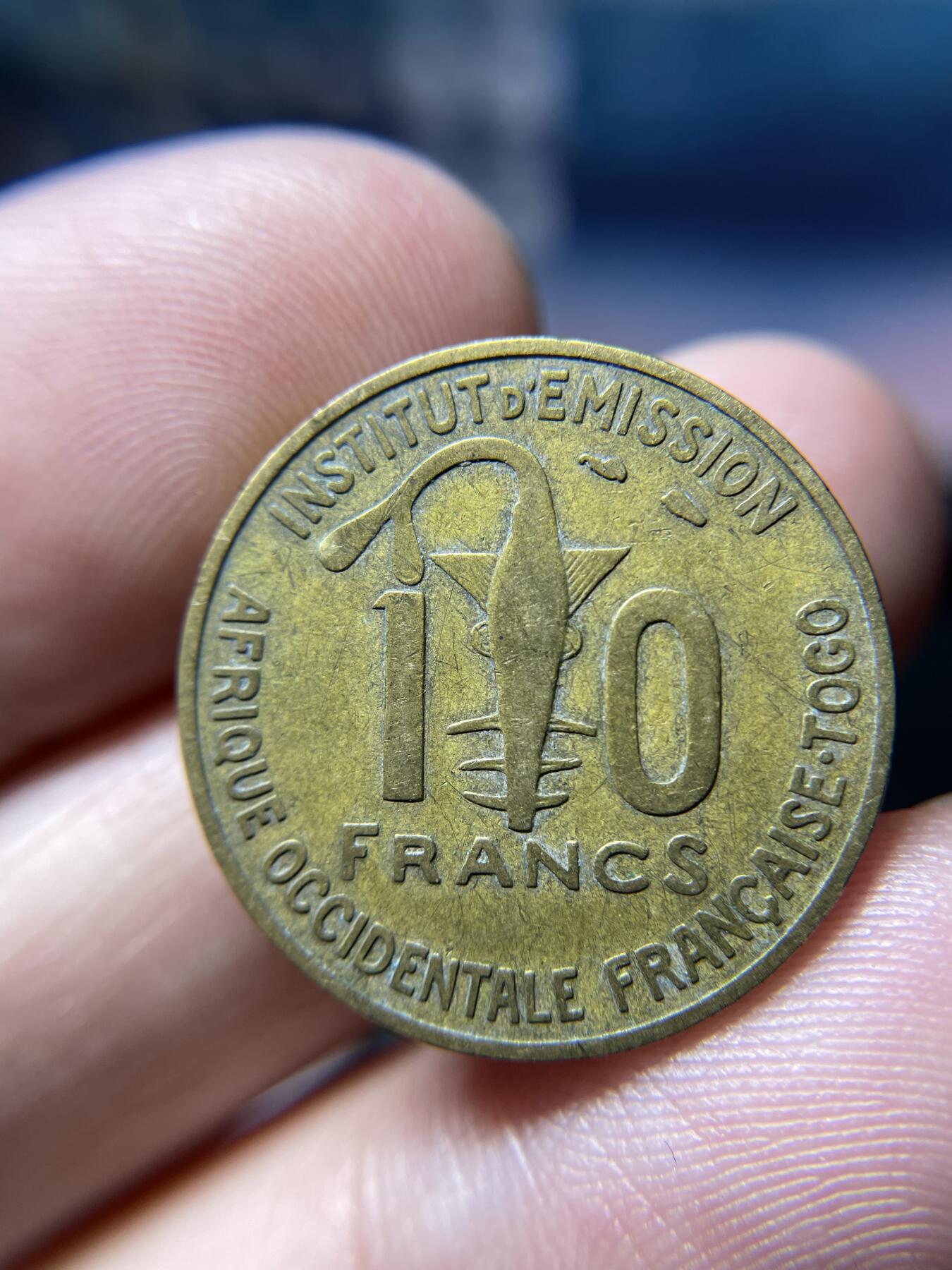 2024年集古藏今外币拍卖第七期-第3场—（总第63拍） 1957年多哥10法郎