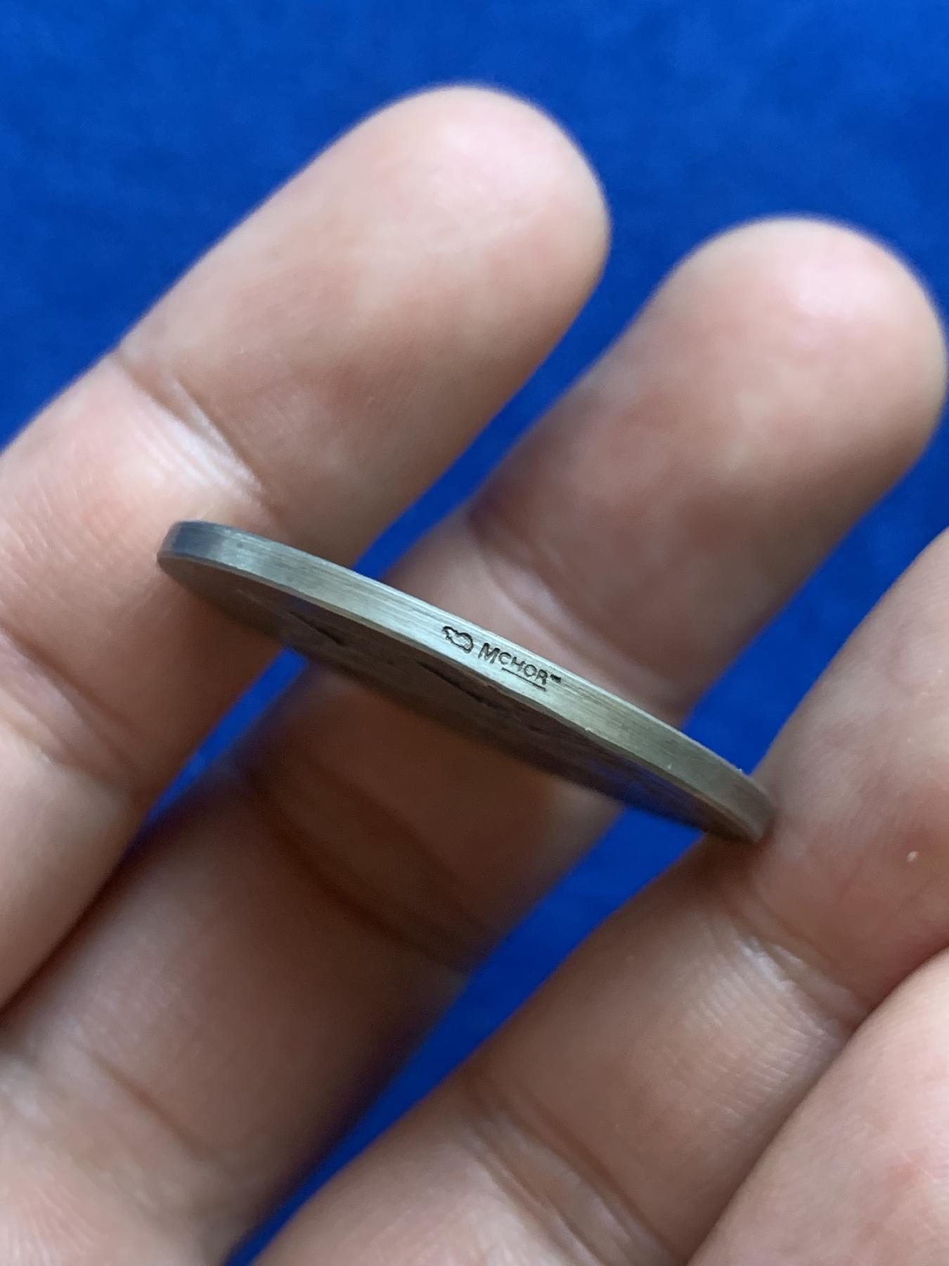 《竞宝斋》第271场-八角与章专场 周日，周一，周二  3场连拍 （全场包邮） 法国卫生部代币，材质镍银（白铜），15.71g，32.3mm，丰饶角+MCHOR边铭