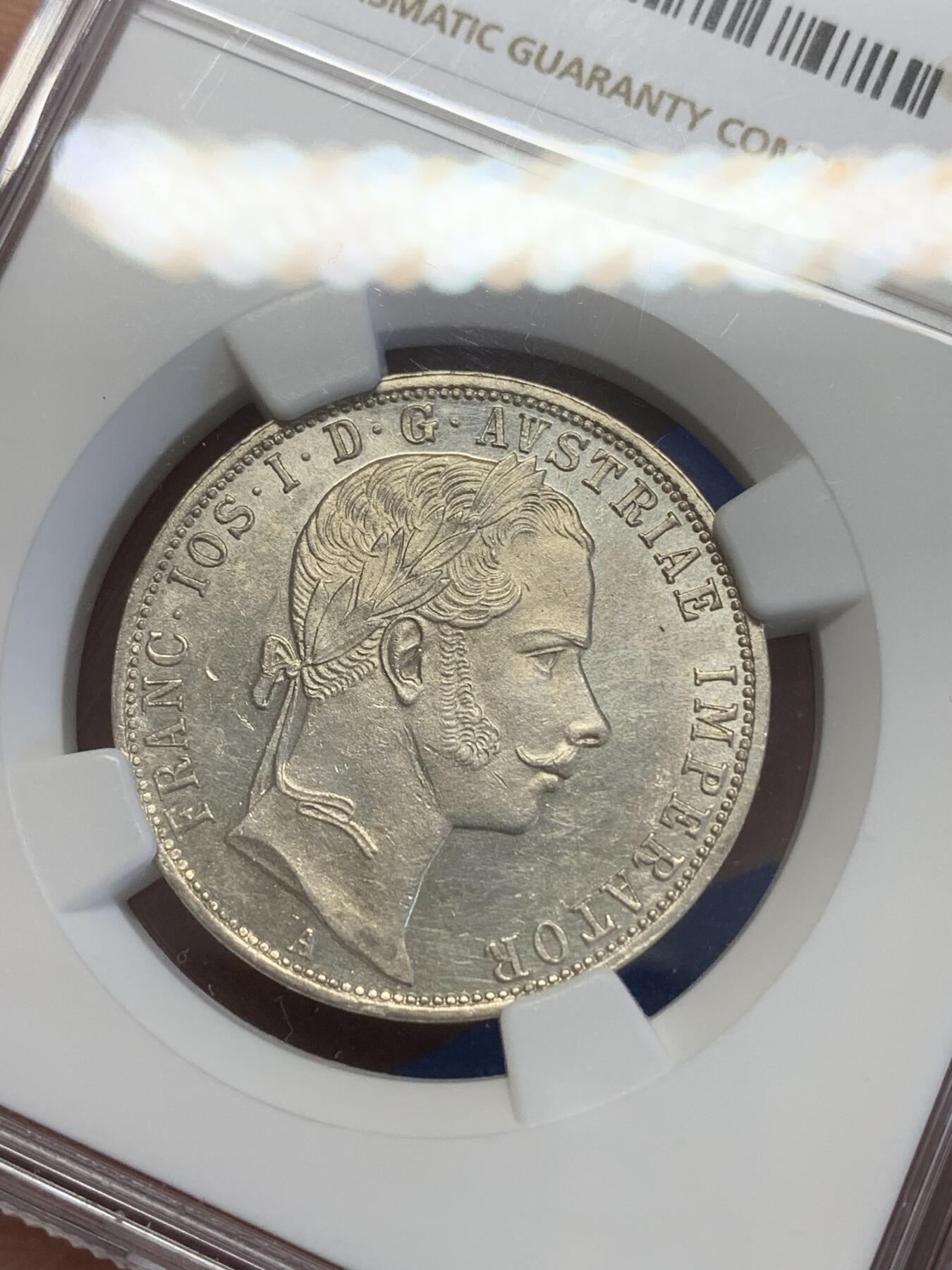 《竞宝斋》第269场- 周日，周一，周二  3场连拍 （全场包邮） NGC UNCD 奥地利1859年早期佛罗林银币