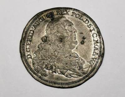凡希社世界钱币微拍第二百六十九期 - 1759-62萨克森奥古斯特二世泰勒单面试机币，打制在铝坯上，KM937，达文波特2672，直径45mm。