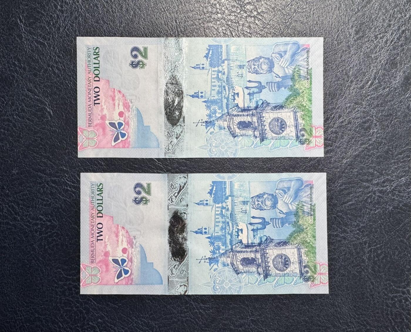 收藏联盟Quantum Auction 第347期拍卖  百慕大群岛2009年2元A/1冠 品相全新UNC 号码无4