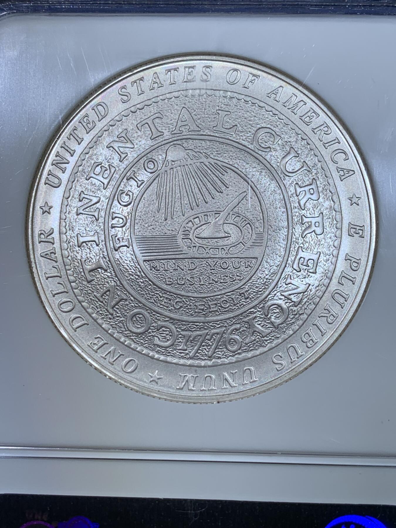 《竞宝斋》第269场- 周日，周一，周二  3场连拍 （全场包邮） NGC MS70 美国2006年富兰克林诞生300周年1美元磨砂银币 2008年度克劳斯世界硬币大奖赛之年度最佳历史意义银币 900银