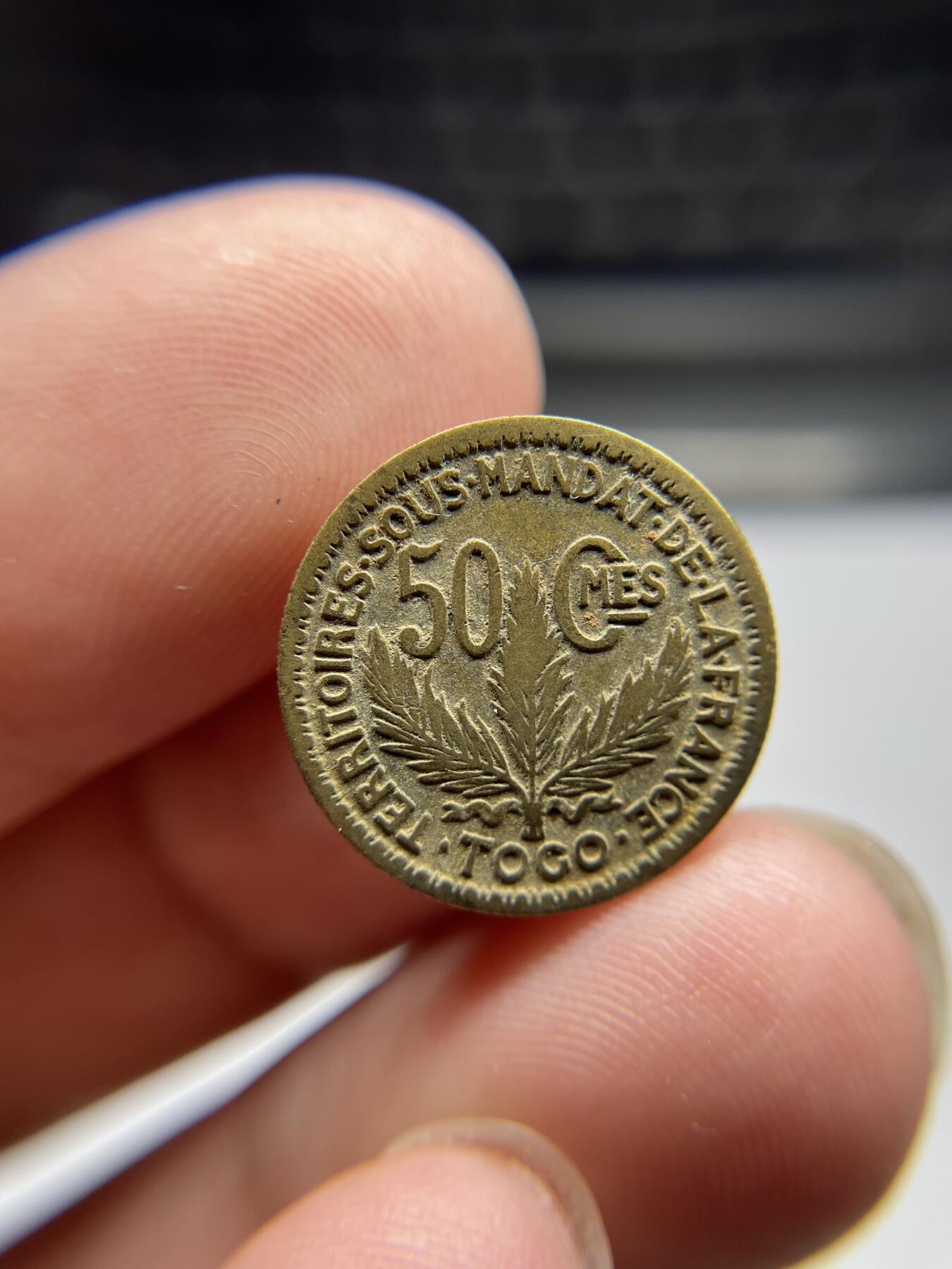 2024年集古藏今外币拍卖第七期-第3场—（总第63拍） 1925年法属多哥50分