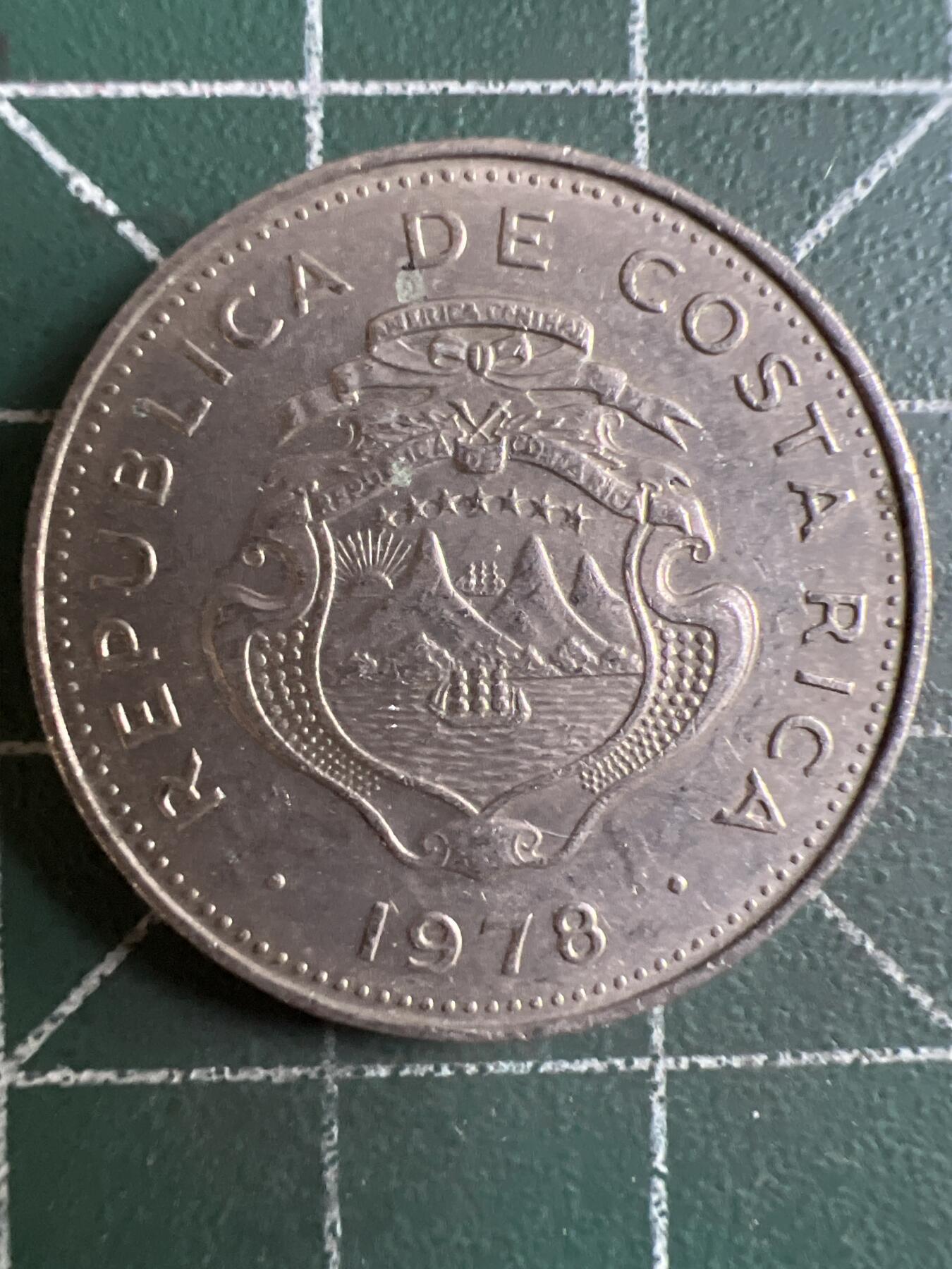 第607期 硬币专场 （无押金，捡漏，全场50包邮，偏远地区除外，接收代拍业务） 哥斯达黎加50分  1978年