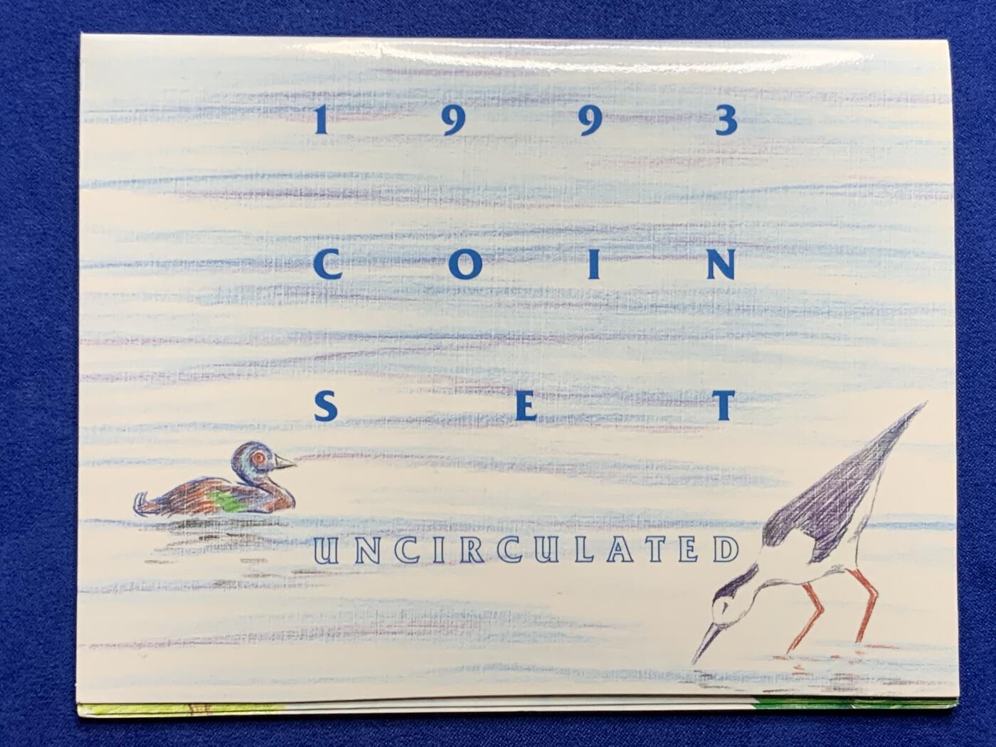 《竞宝斋》第269场- 周日，周一，周二  3场连拍 （全场包邮） 1993年澳大利亚皇家造币厂官方套币 带1元流通纪念币