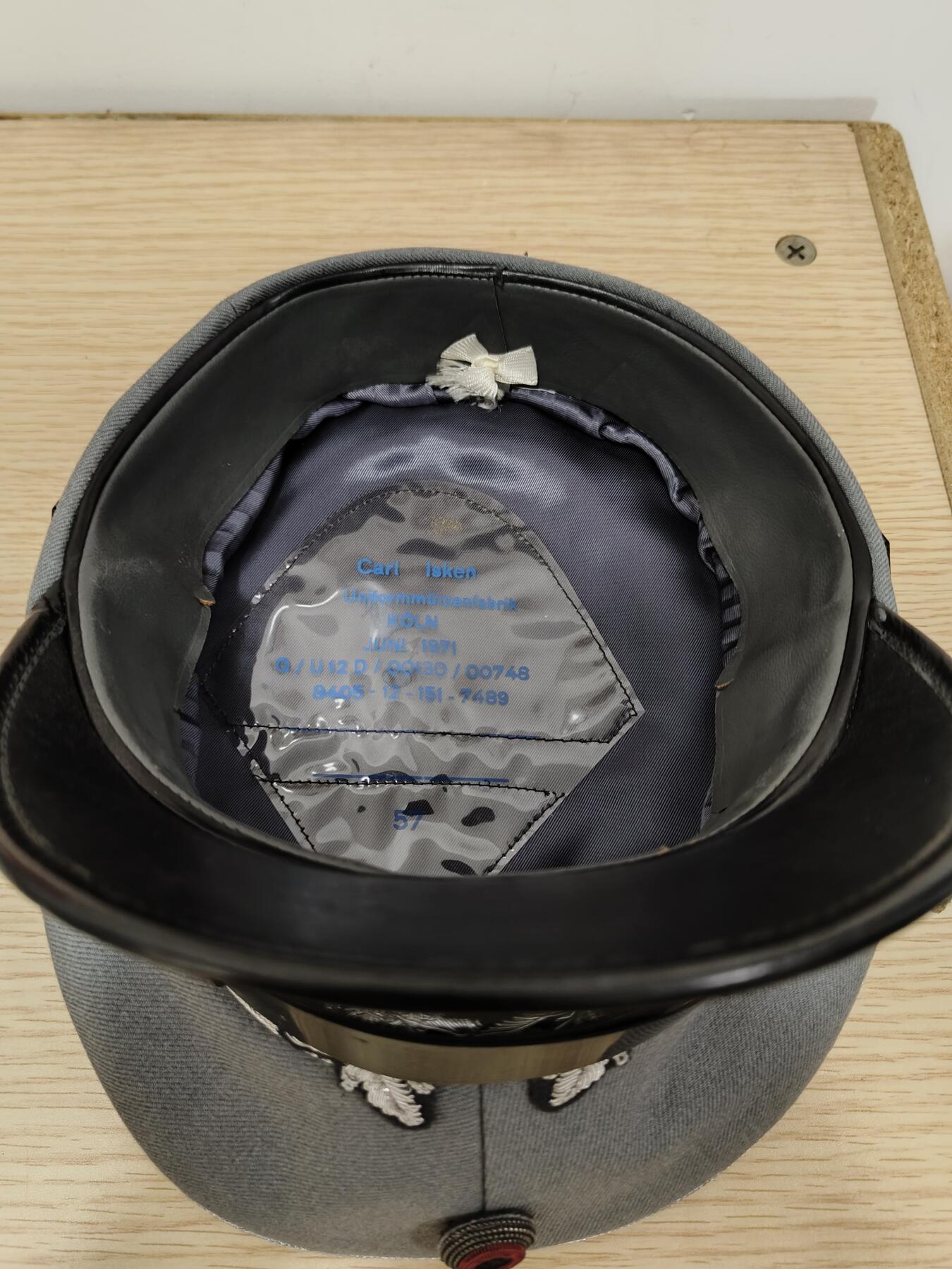 全场0元起拍 第158期 咸鱼国勋章拍卖专场 5月22日（周三）下午6：00开始 西德陆军尉官大檐帽 57CM