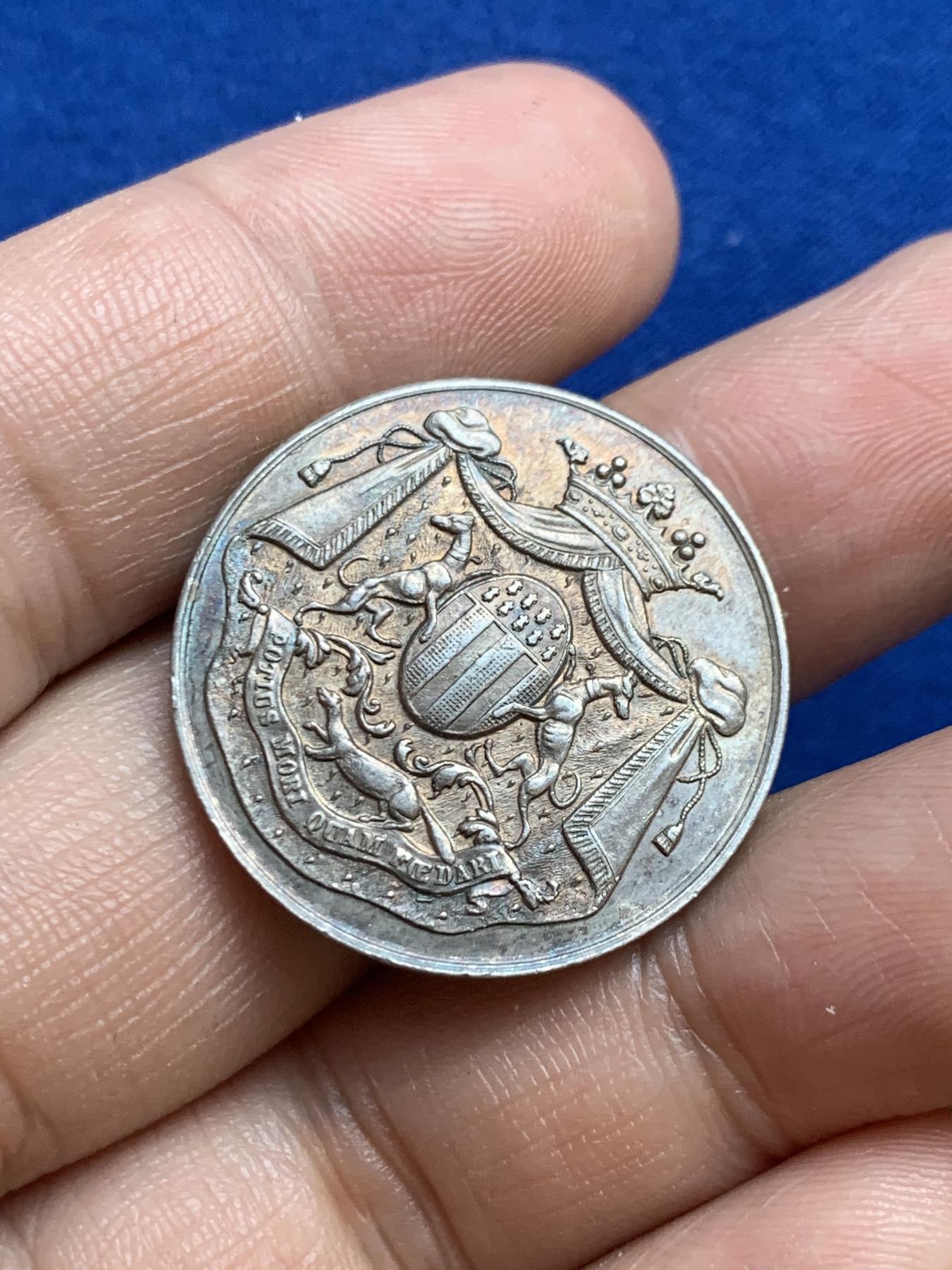 《竞宝斋》第271场-八角与章专场 周日，周一，周二  3场连拍 （全场包邮） 法国银质jeton，布列塔尼雷恩储蓄银行，9.66g，27.8mm，丰饶角边铭