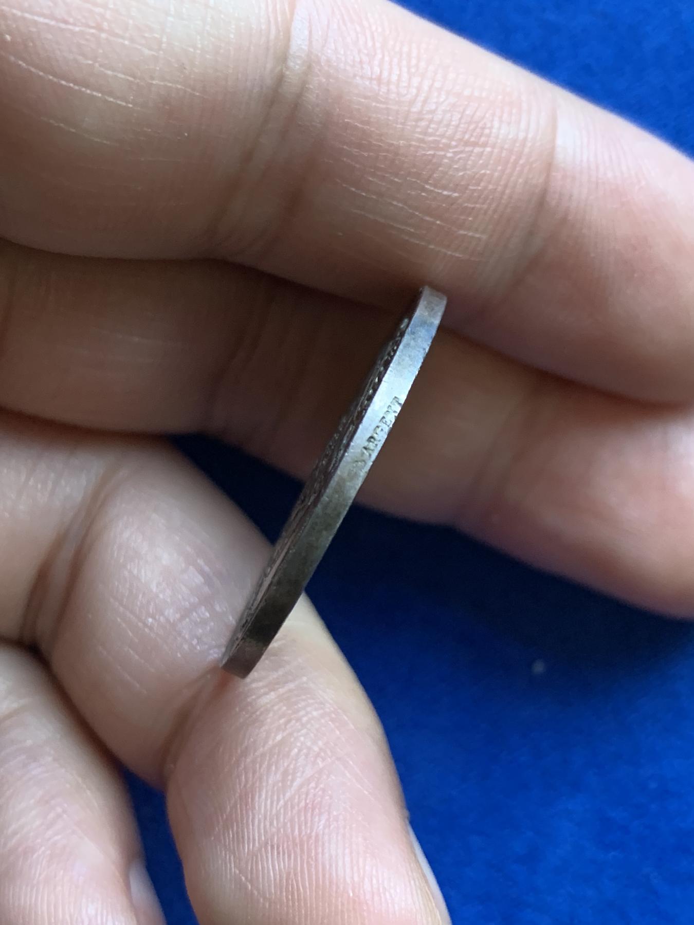 《竞宝斋》第271场-八角与章专场 周日，周一，周二  3场连拍 （全场包邮） 法国银质jeton，布列塔尼雷恩储蓄银行，9.66g，27.8mm，丰饶角边铭