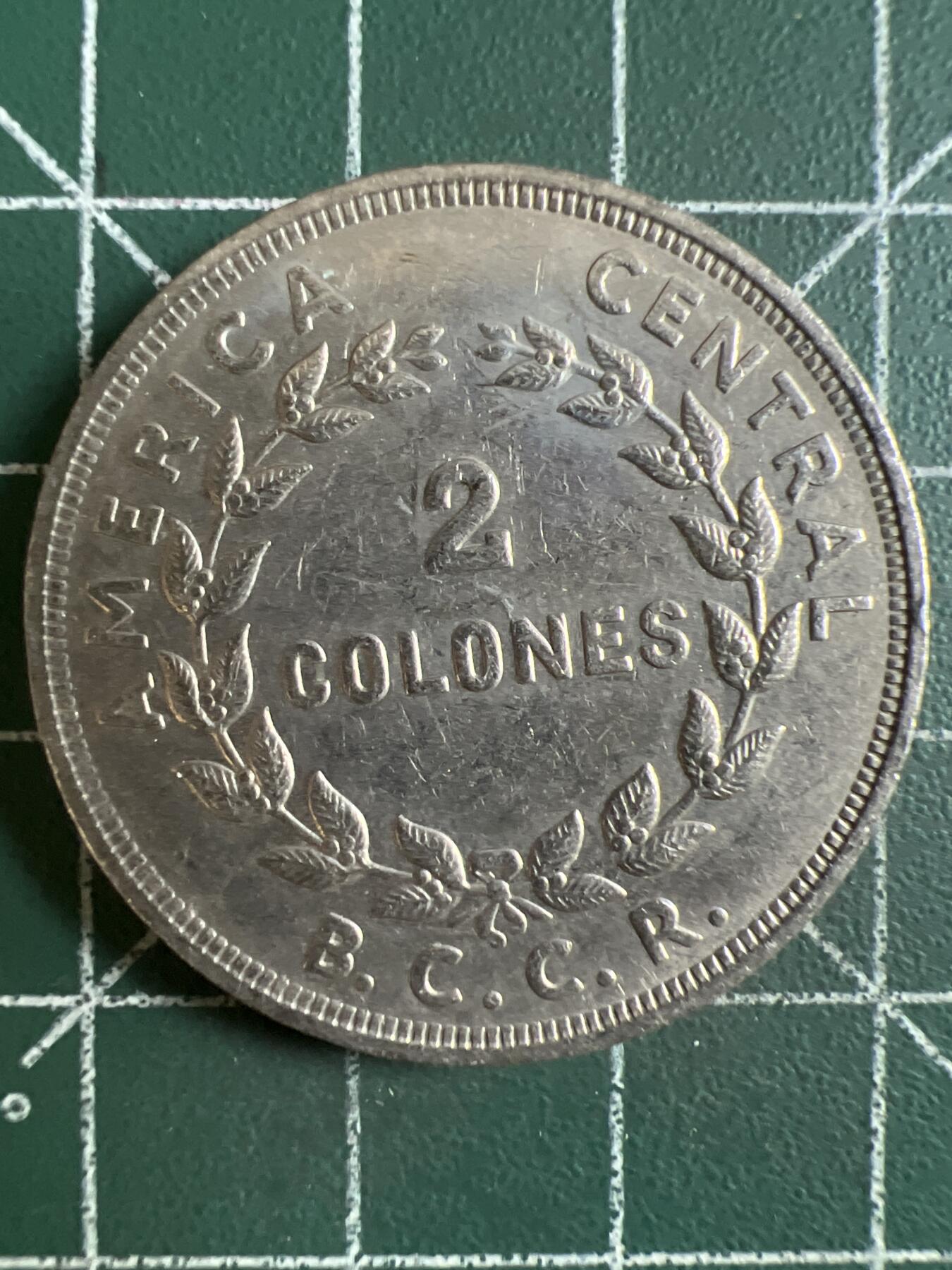 第662期 硬币场 （无押金，捡漏，全场50包邮，偏远地区除外，接收代拍业务，本店十天发一次货） 哥斯达黎加2克朗  1978年