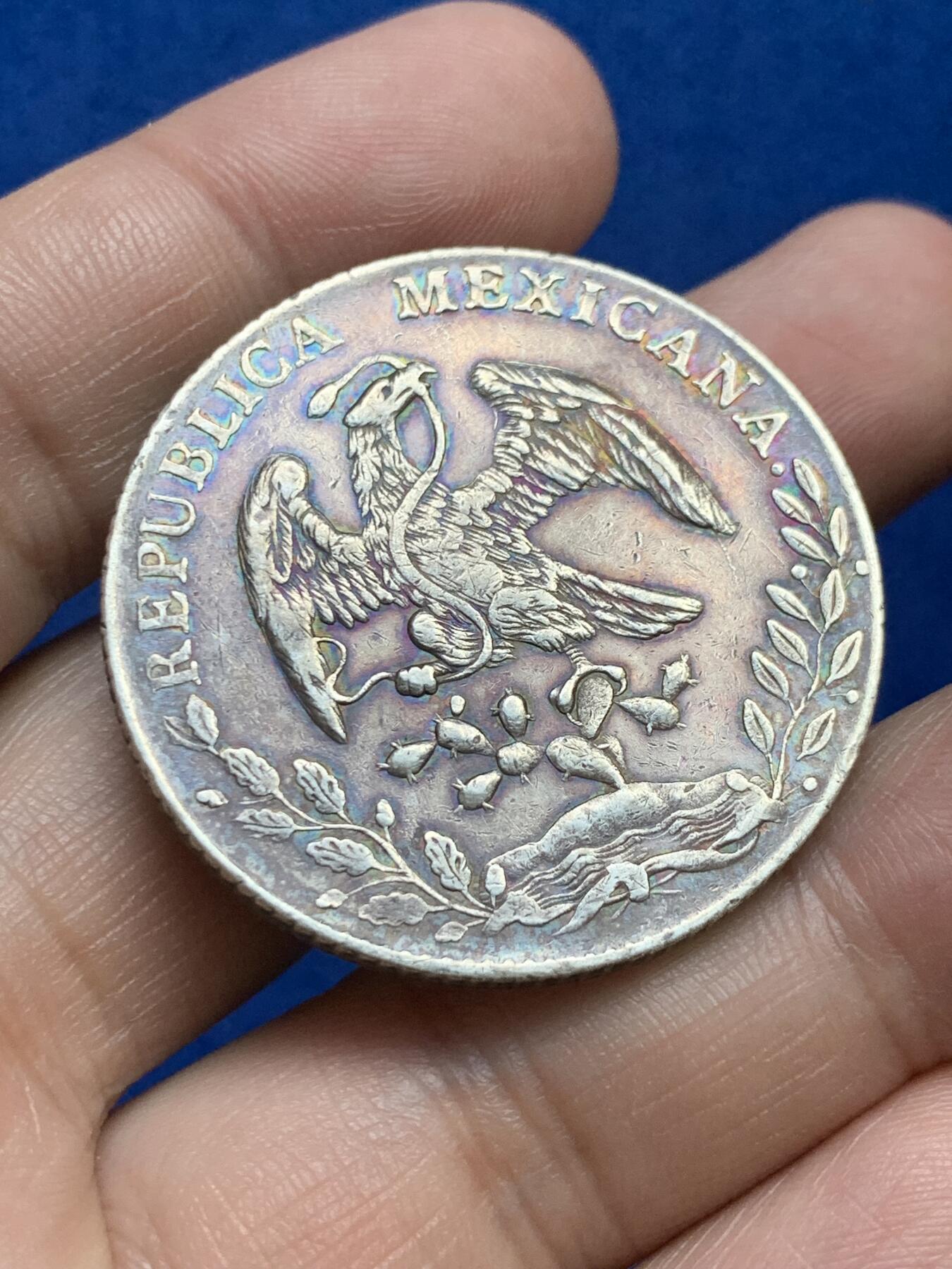 《竞宝斋》第269场- 周日，周一，周二  3场连拍 （全场包邮） 墨西哥1889年花边鹰洋8R银币