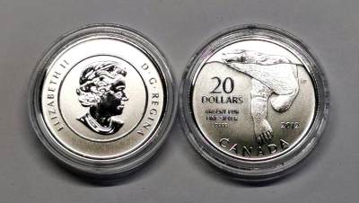 凡希社世界钱币微拍第二百六十九期 - 2012加拿大20元银币一对好品