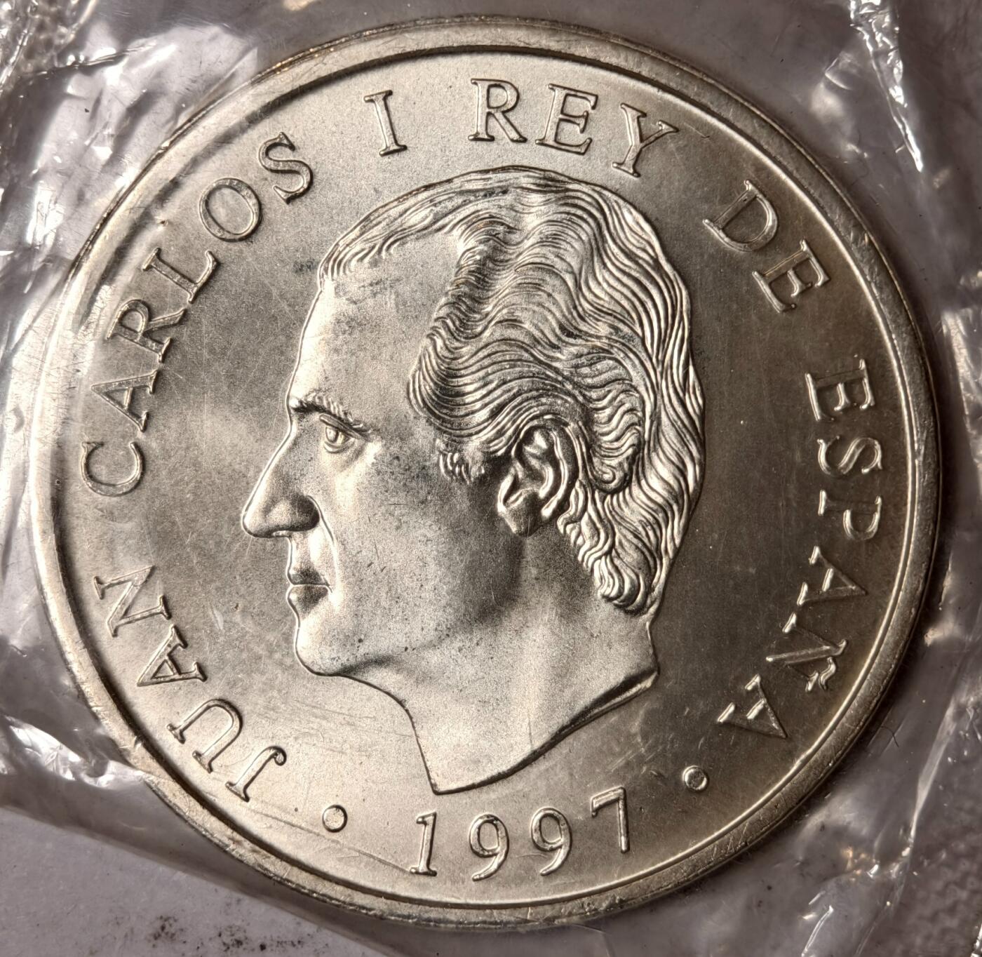 紫瑗钱币——第352期拍卖 西班牙 1997年 堂·吉诃德250周年 2000比塞塔 18克 0.925银 UNC 原封