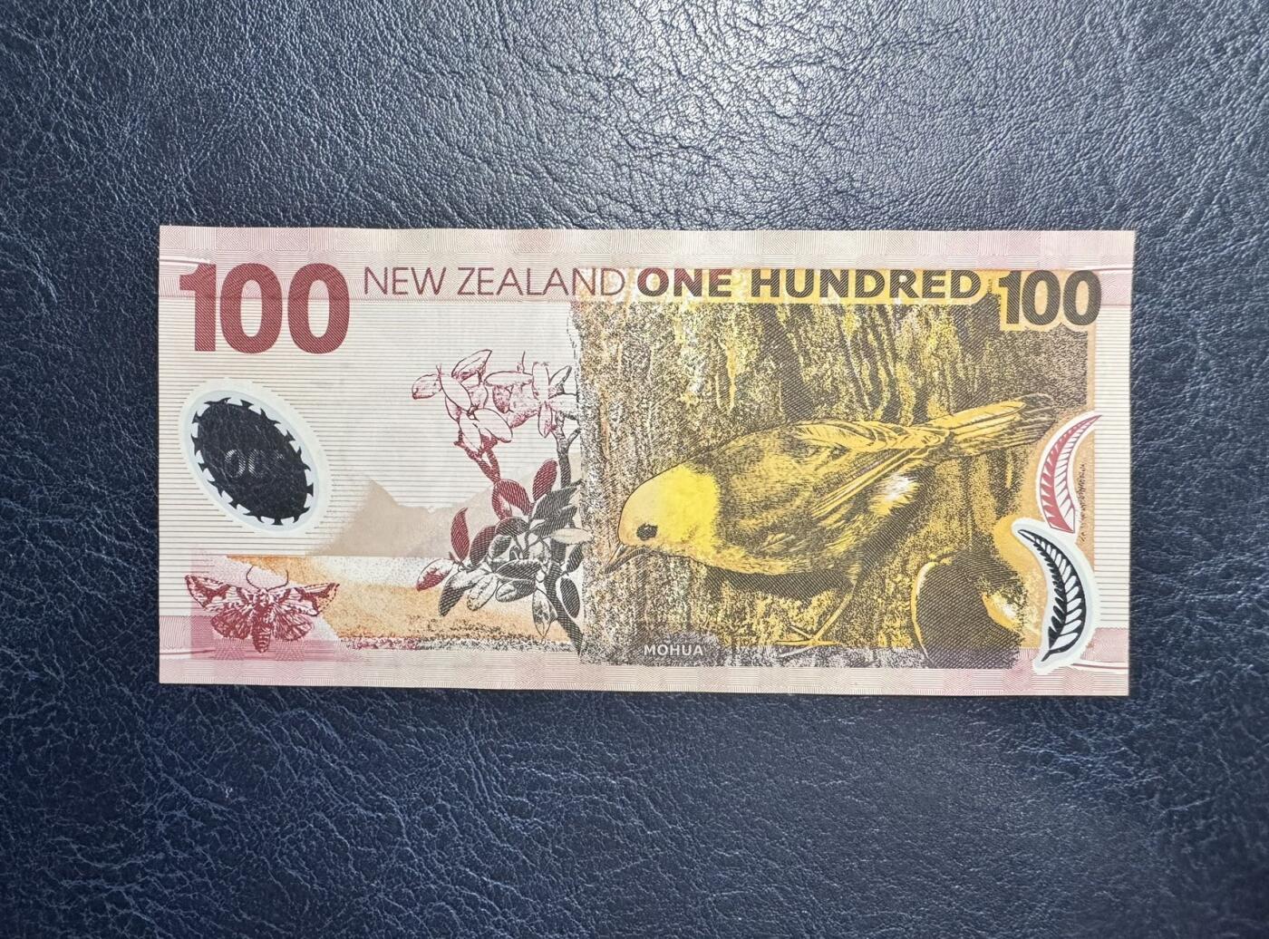 收藏联盟Quantum Auction 第347期拍卖  新西兰2008年100元 品相AU  物理学家卢瑟福 