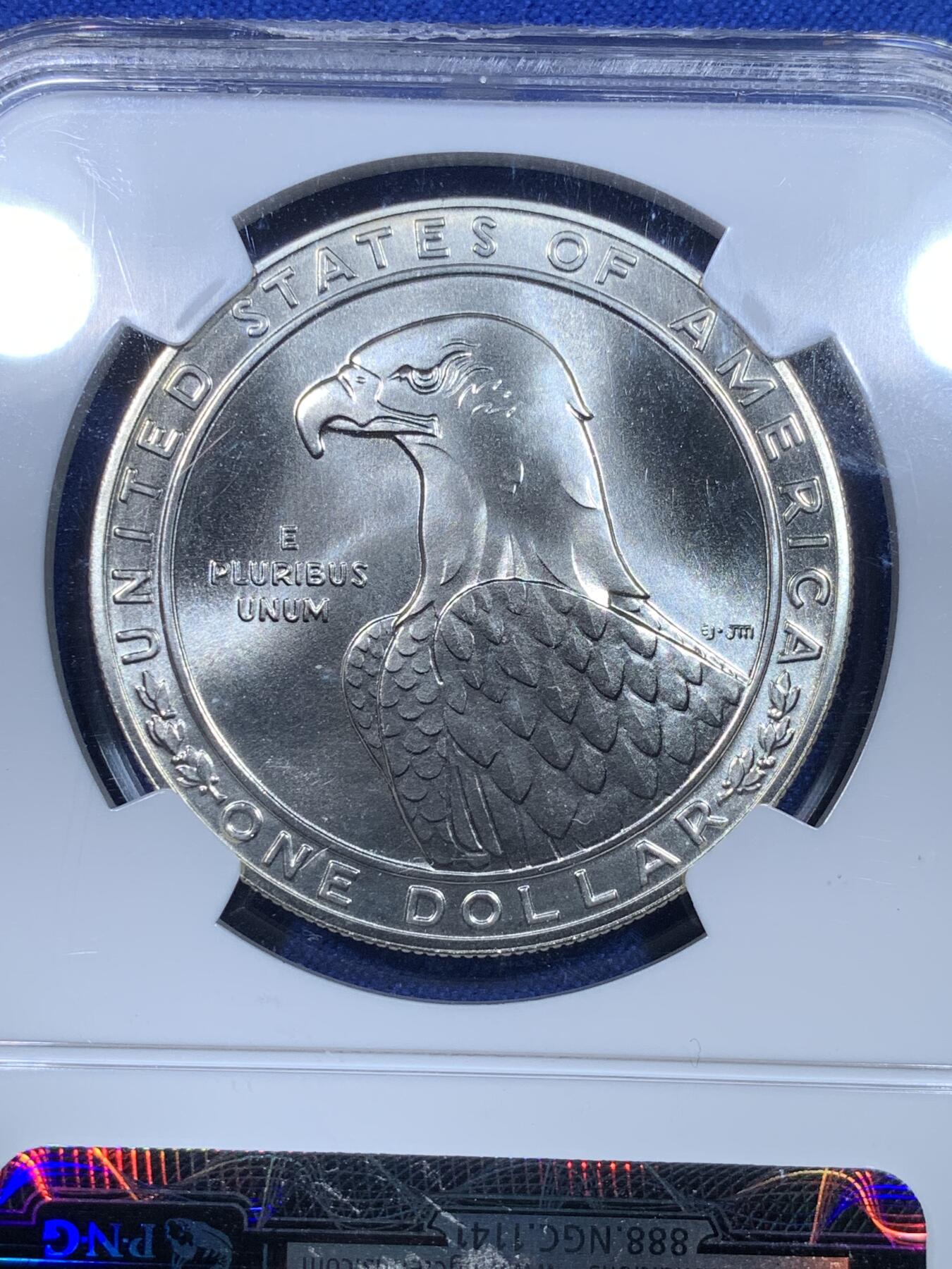 《竞宝斋》第269场- 周日，周一，周二  3场连拍 （全场包邮） NGC MS69 美国1983年P版奥运1美元大银币