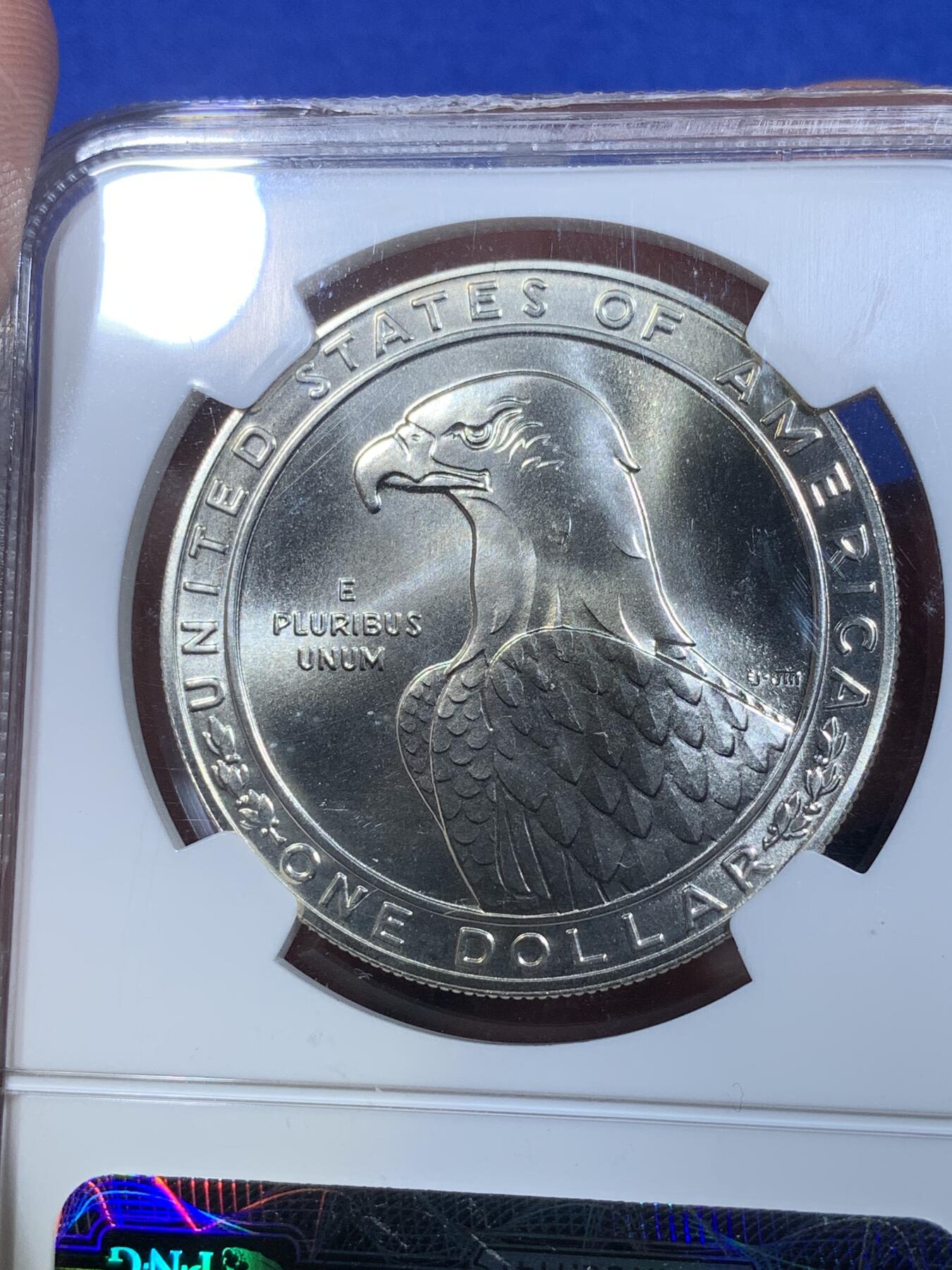 《竞宝斋》第269场- 周日，周一，周二  3场连拍 （全场包邮） NGC MS69 美国1983年P版奥运1美元大银币