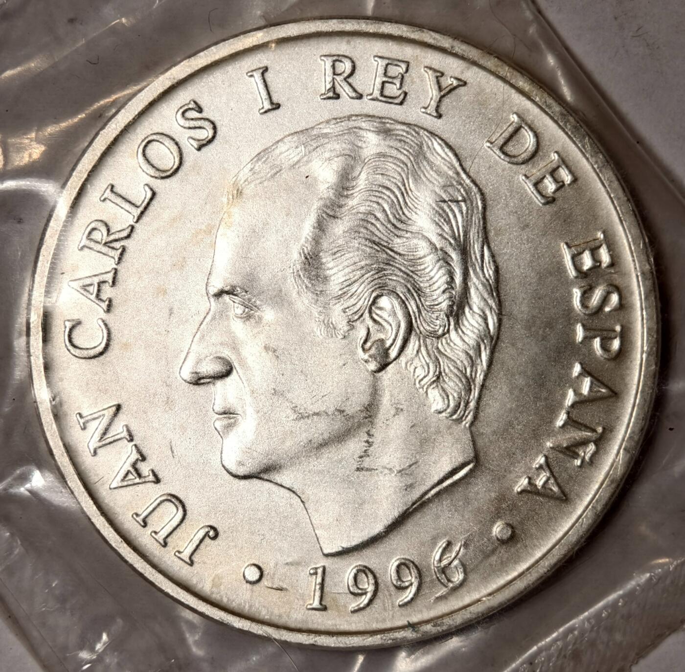 紫瑗钱币——第352期拍卖 西班牙 1996年 堂·吉诃德250周年 2000比塞塔 18克 0.925银 UNC 原封