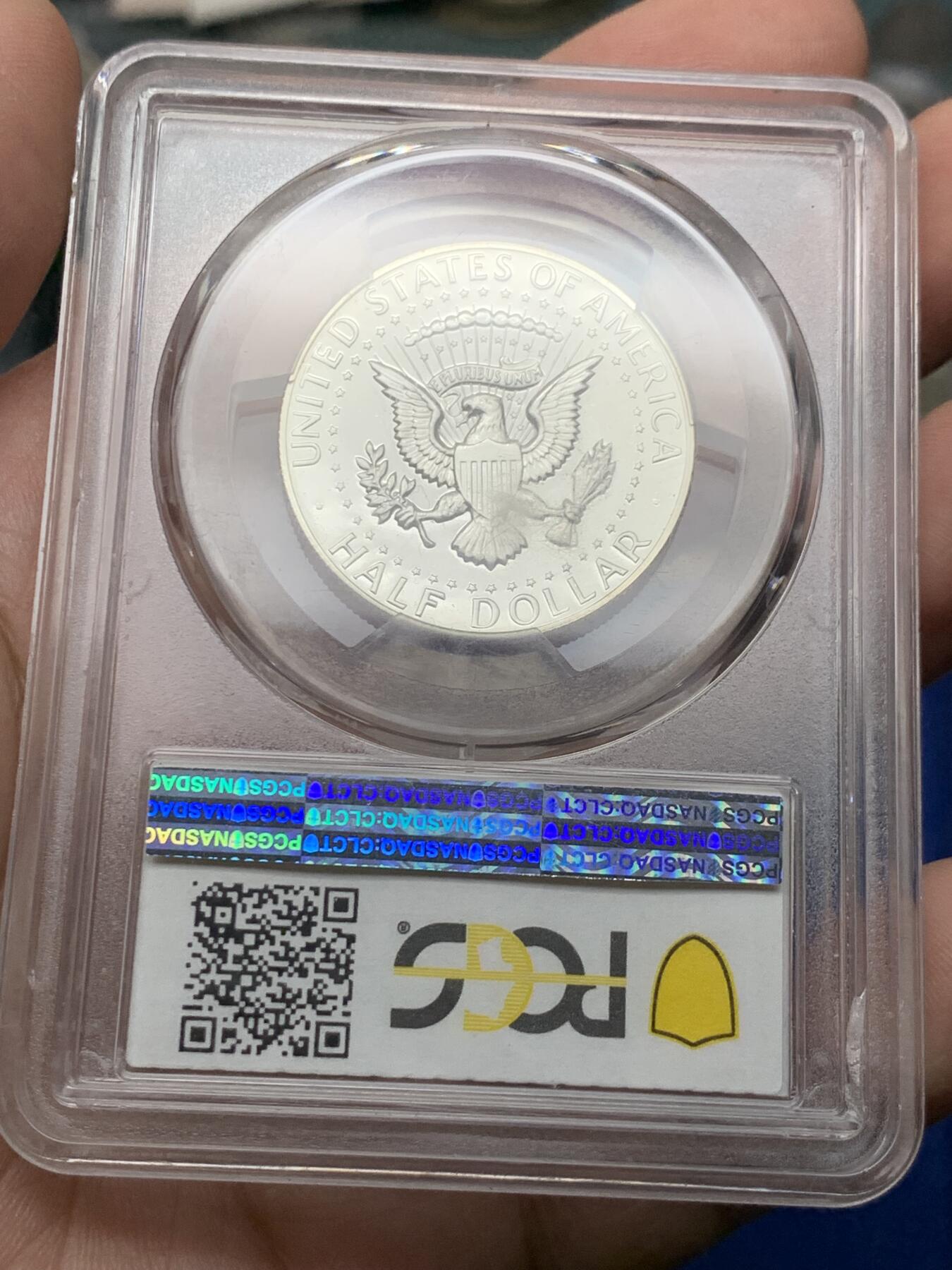 《竞宝斋》第269场- 周日，周一，周二  3场连拍 （全场包邮） PCGS PR68 美国1970年S版肯尼迪像半美元银币