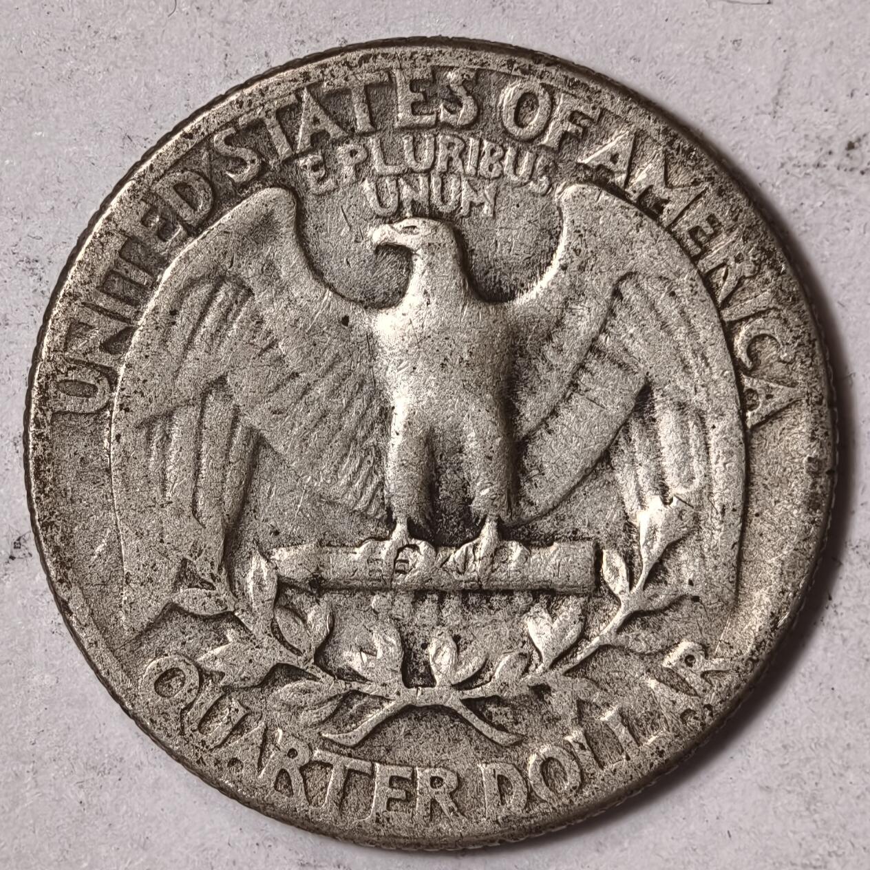 紫瑗钱币——第352期拍卖 美国 1948年 华盛顿 25美分 6.25克 0.9银