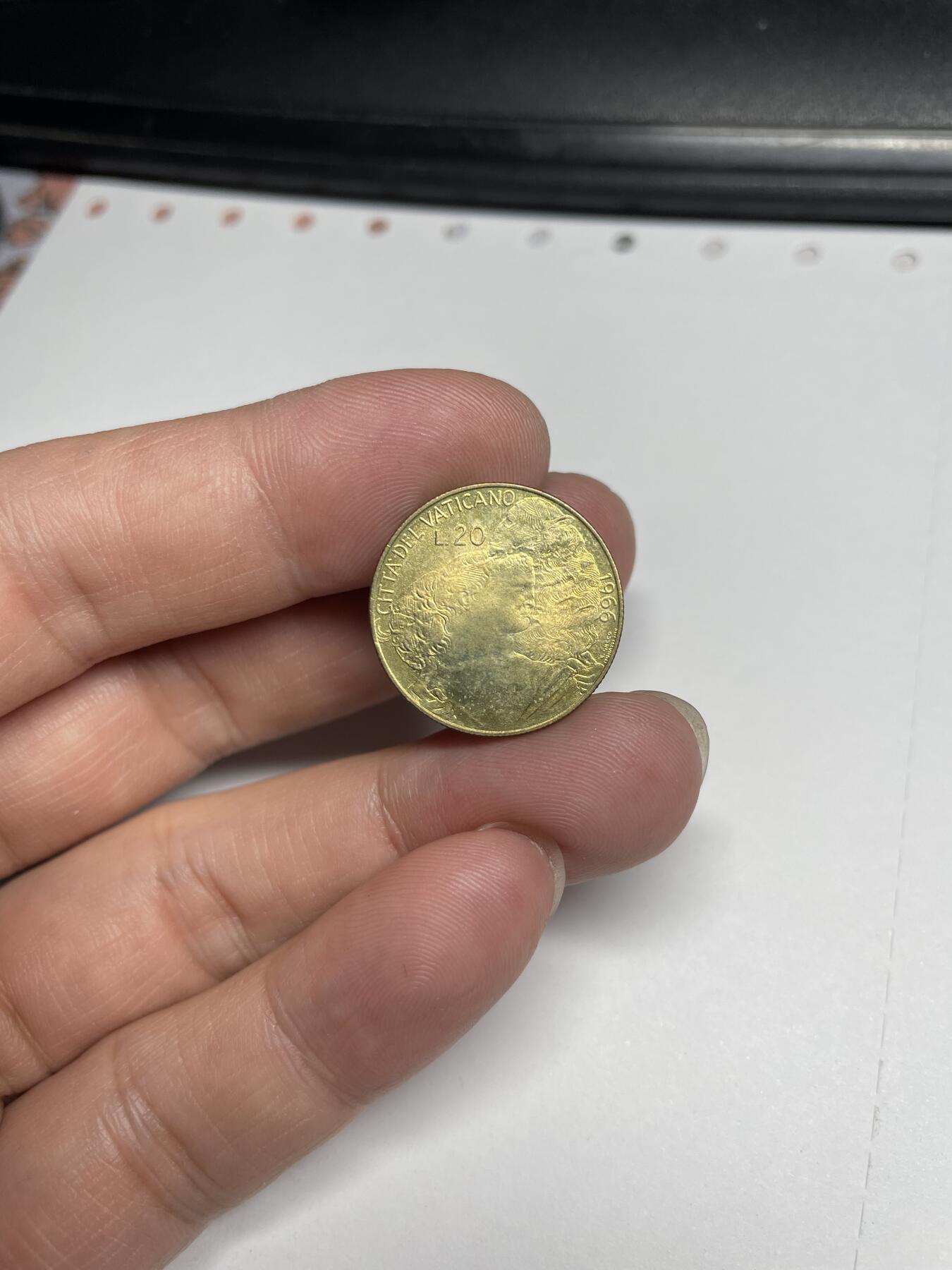 2024年集古藏今外币拍卖第七期-第4场—（总第64拍） 1966年梵蒂冈20里拉