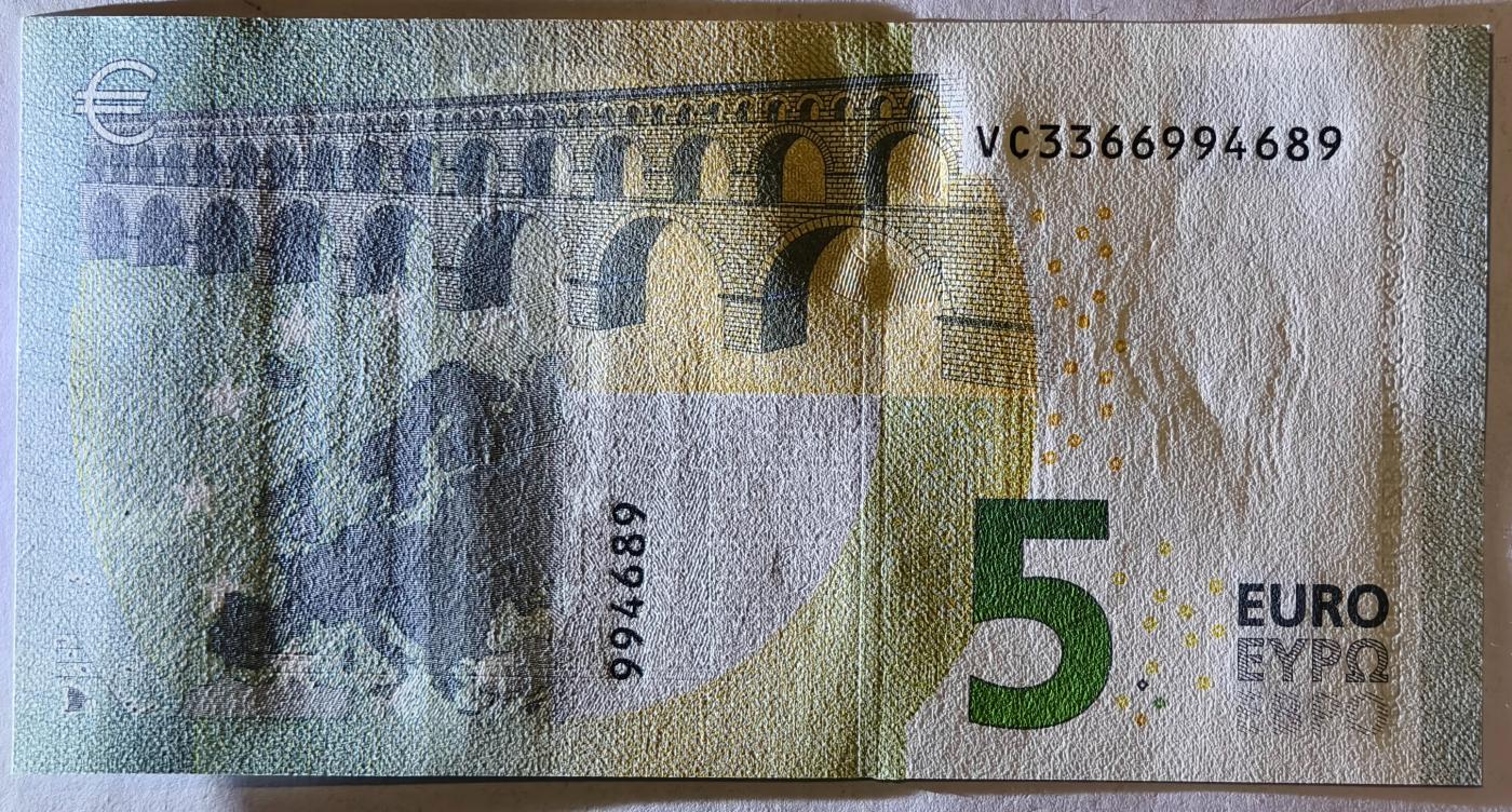 紫瑗钱币——第351期拍卖——纸币场 欧元 西班牙 2013年 加尔桥 5欧元 UNC