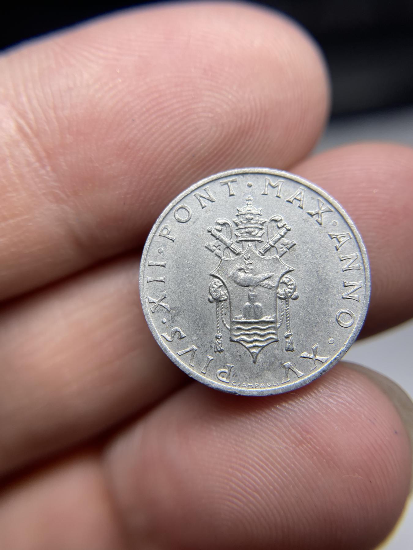 2024年集古藏今外币拍卖第七期-第4场—（总第64拍） 1953年梵蒂冈1里拉