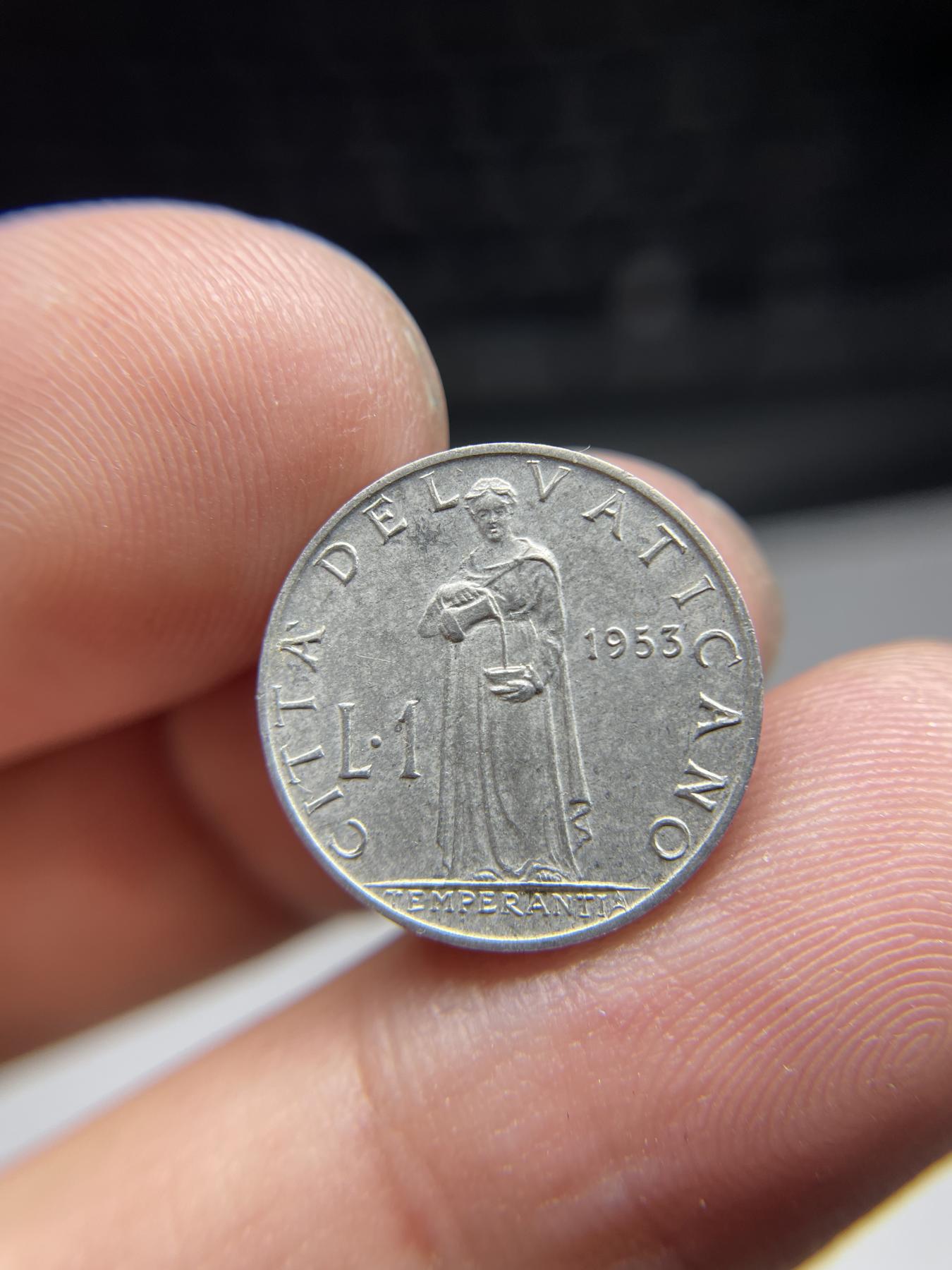 2024年集古藏今外币拍卖第七期-第4场—（总第64拍） 1953年梵蒂冈1里拉