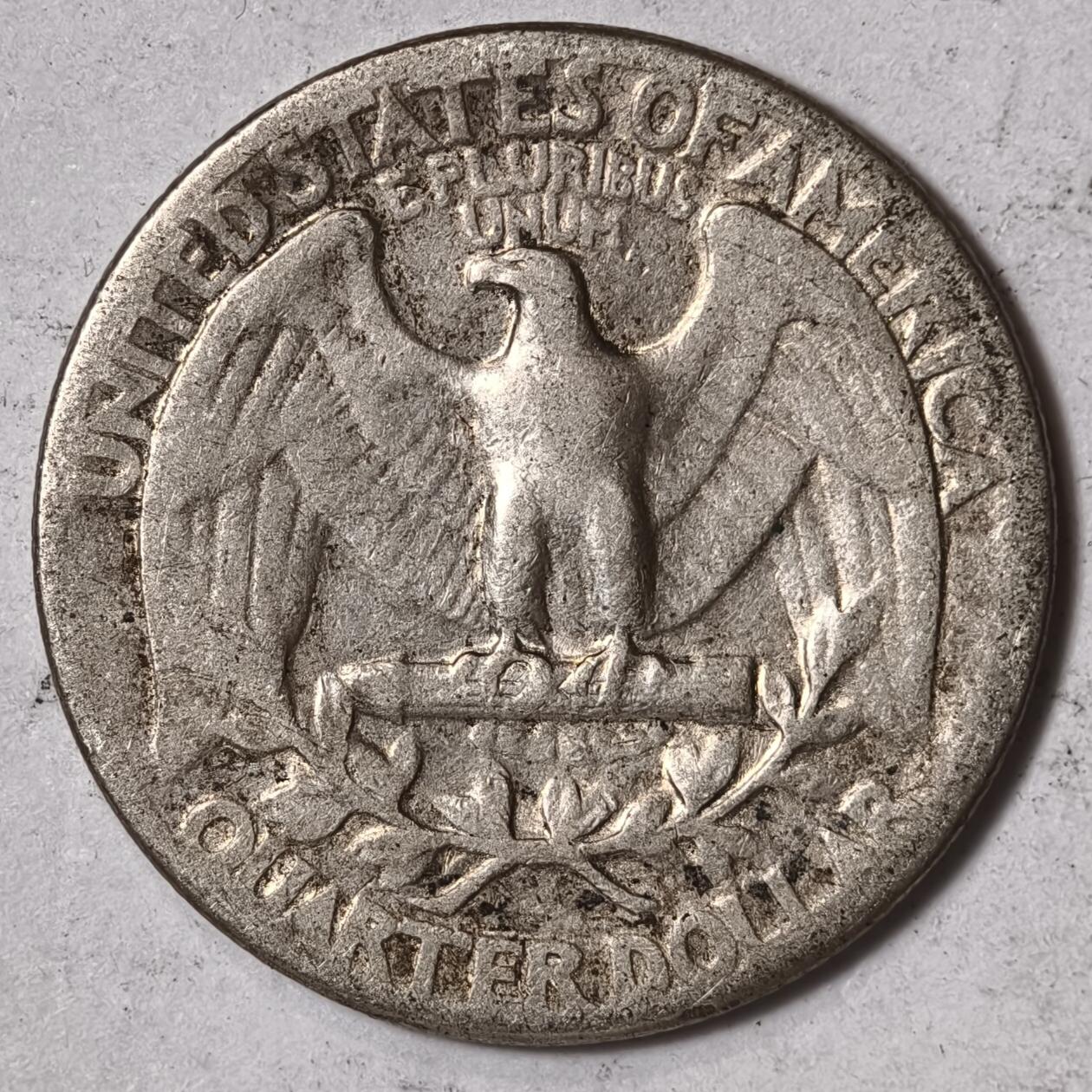 紫瑗钱币——第352期拍卖 美国 1942年 华盛顿 25美分 6.25克 0.9银